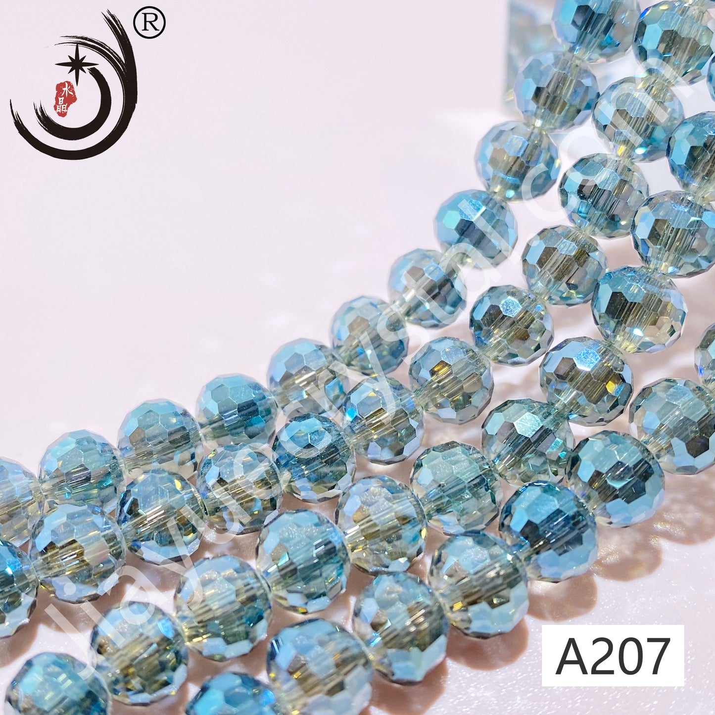 8MM 96 Faceted Round Crystal Glass Beads disco ball Wholesale For DIY Jewelry(10093)