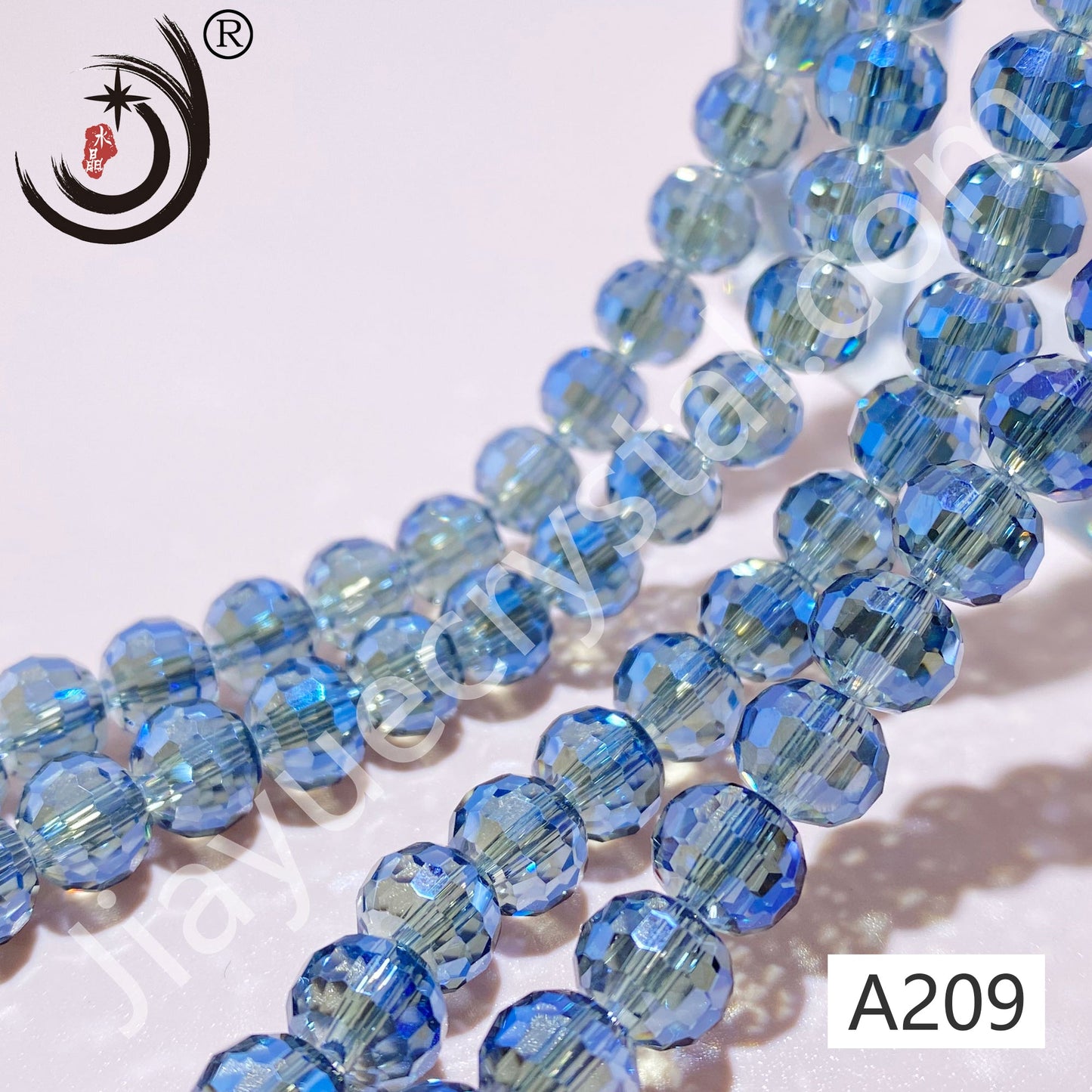 8MM 96 Faceted Round Crystal Glass Beads disco ball Wholesale For DIY Jewelry(10093)