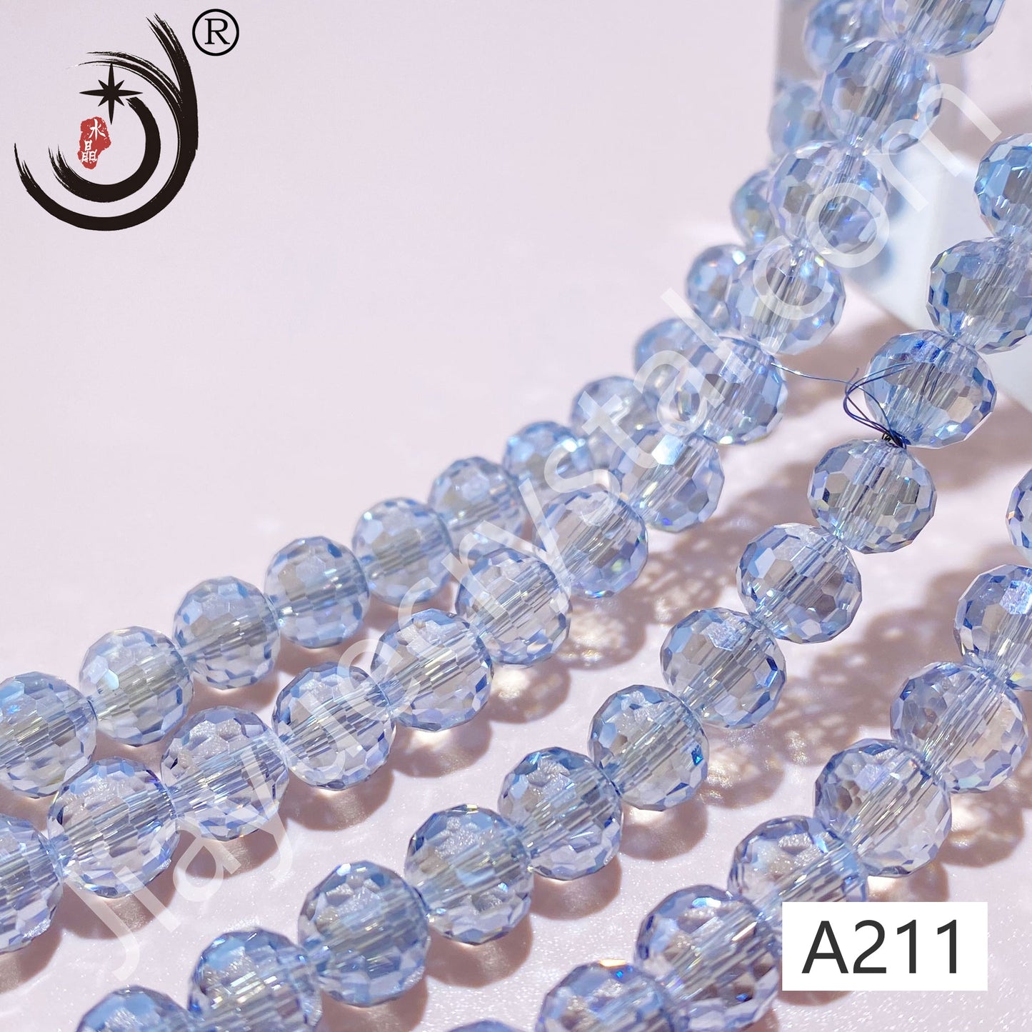8MM 96 Faceted Round Crystal Glass Beads disco ball Wholesale For DIY Jewelry(10093)