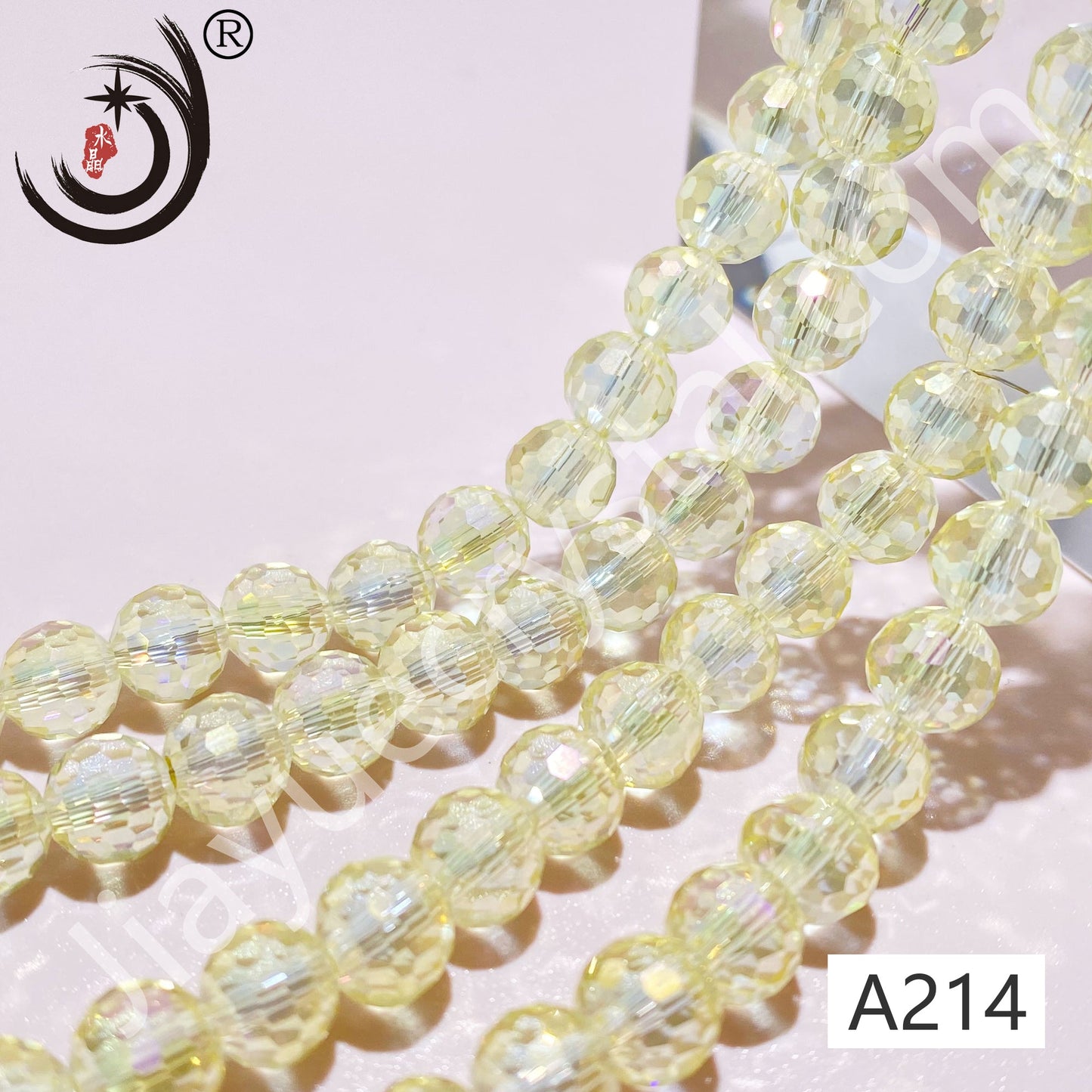 8MM 96 Faceted Round Crystal Glass Beads disco ball Wholesale For DIY Jewelry(10093)