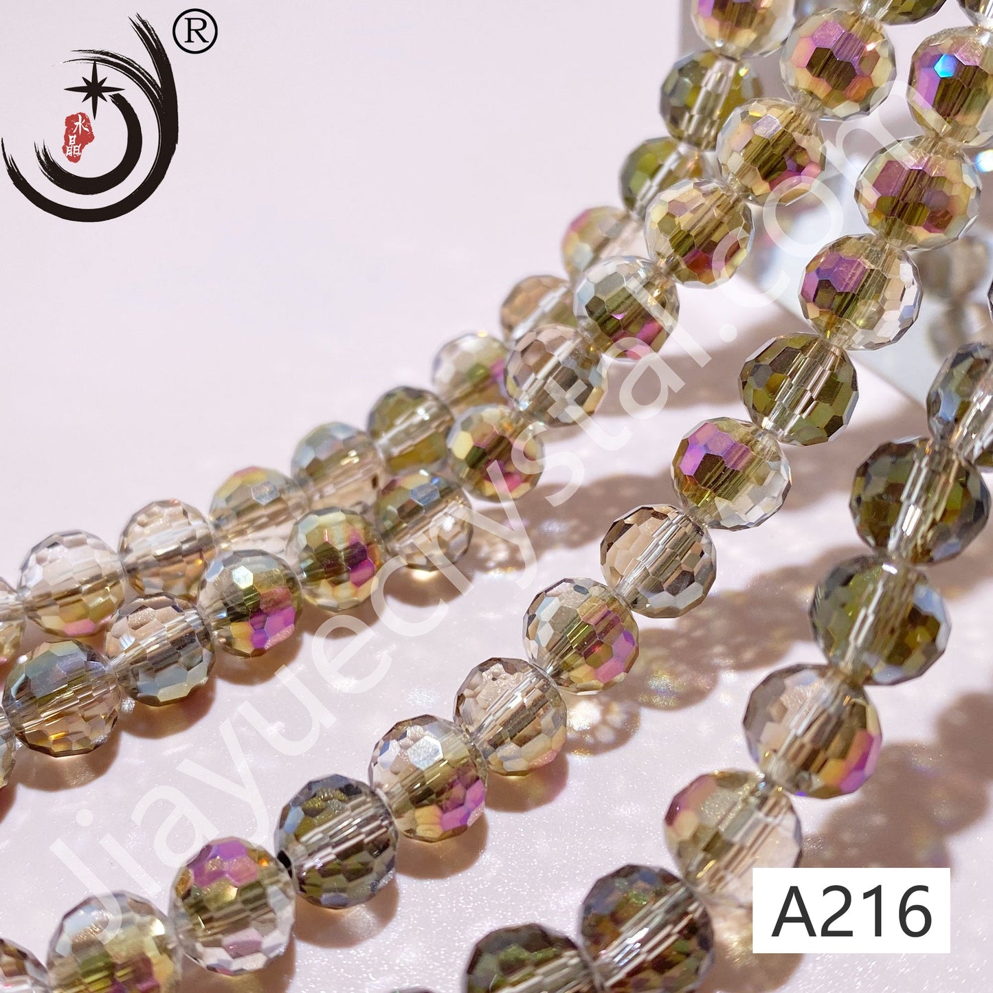 8MM 96 Faceted Round Crystal Glass Beads disco ball Wholesale For DIY Jewelry(10093)