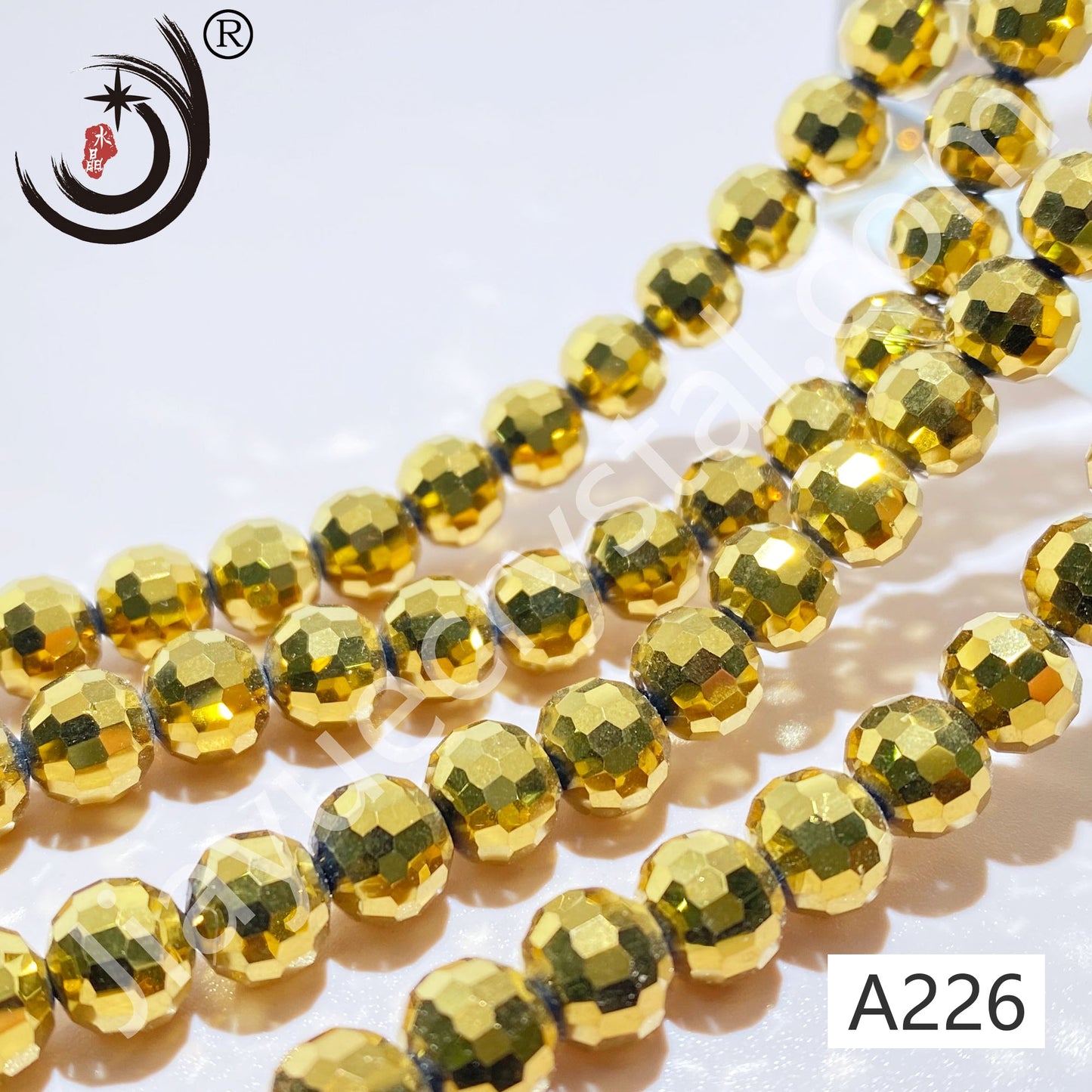 8MM 96 Faceted Round Crystal Glass Beads disco ball Wholesale For DIY Jewelry(10093)
