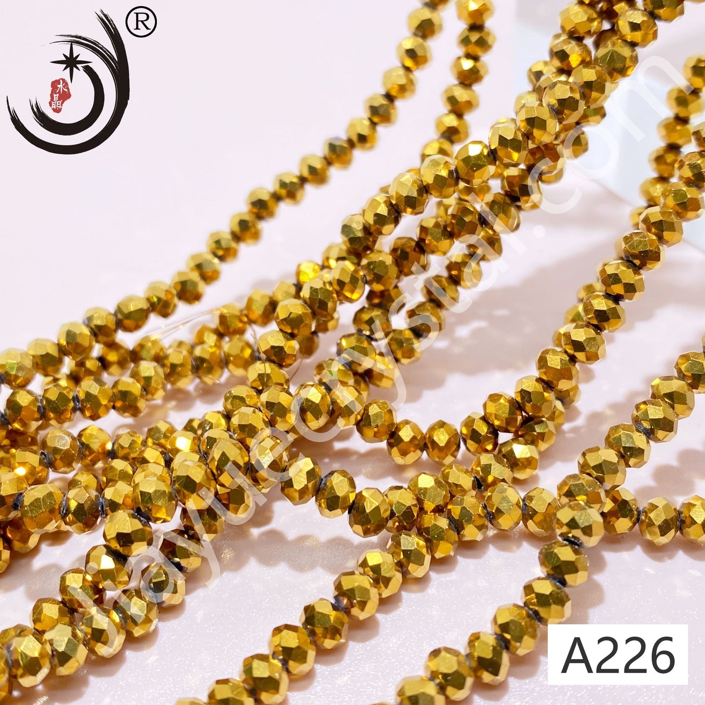 4MM Rondelle Beads Glass Crystal Beads Wholesale For DIY Jewelry (10004)