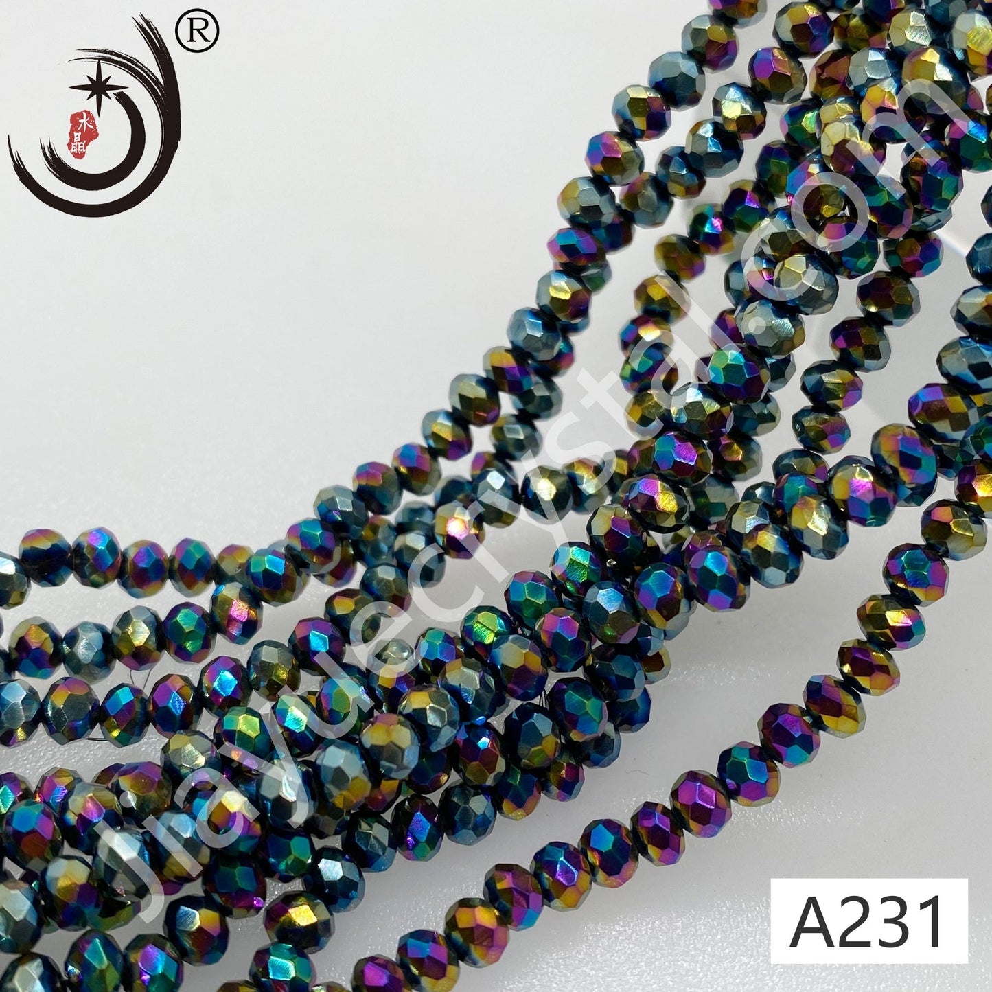 4MM Rondelle Beads Glass Crystal Beads Wholesale For DIY Jewelry (10004)