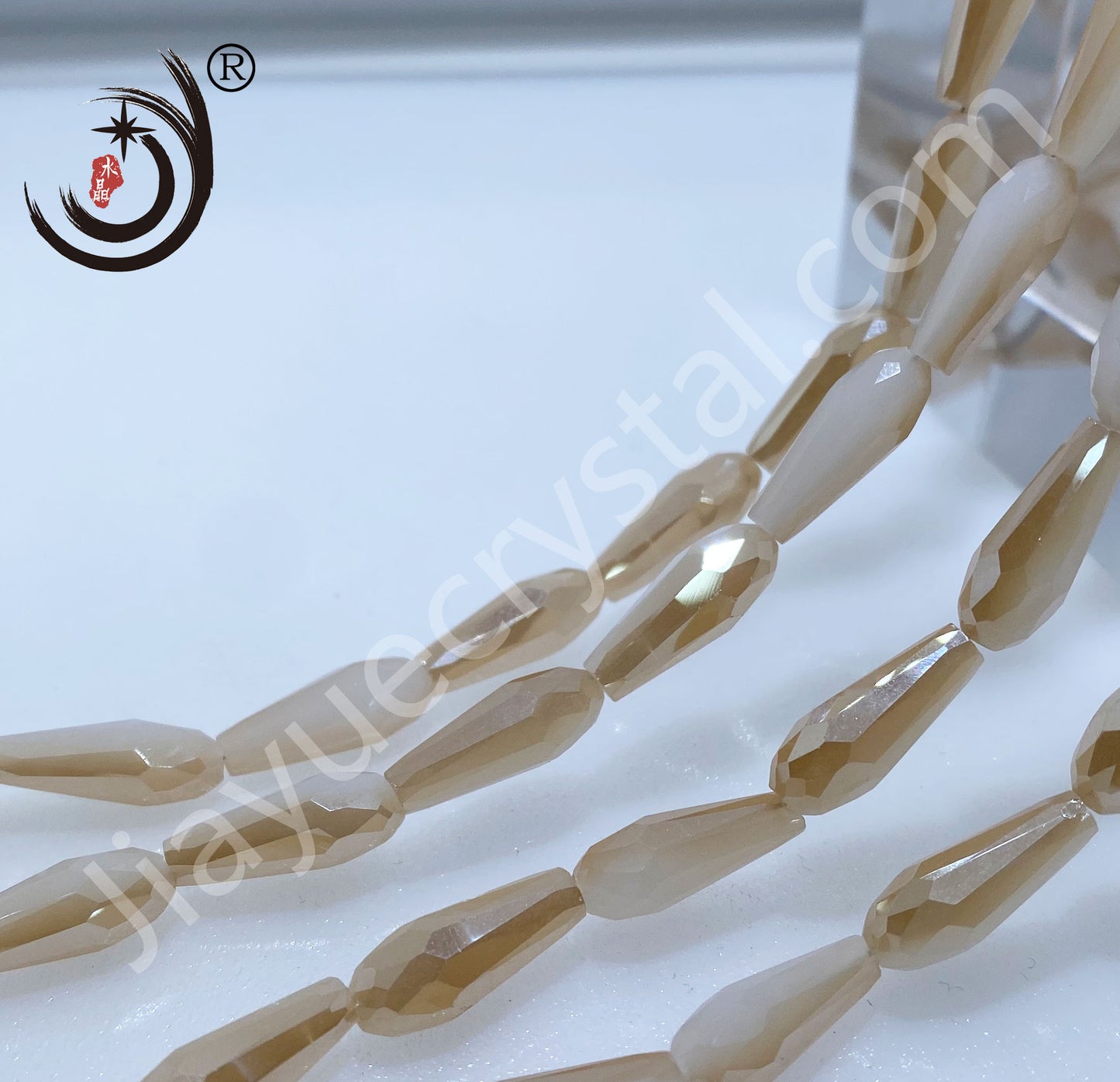 6*14MM Long Warer Drop Beads Crystal Glass Beads Whole Sale For DIY Jewelry (10055)