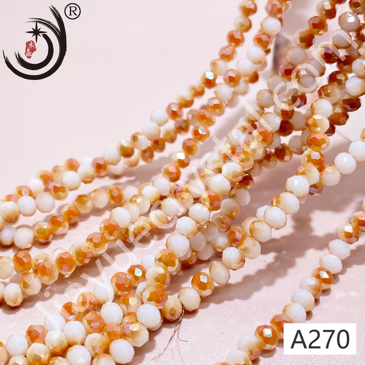 4MM Rondelle Beads Glass Crystal Beads Wholesale For DIY Jewelry (10004)