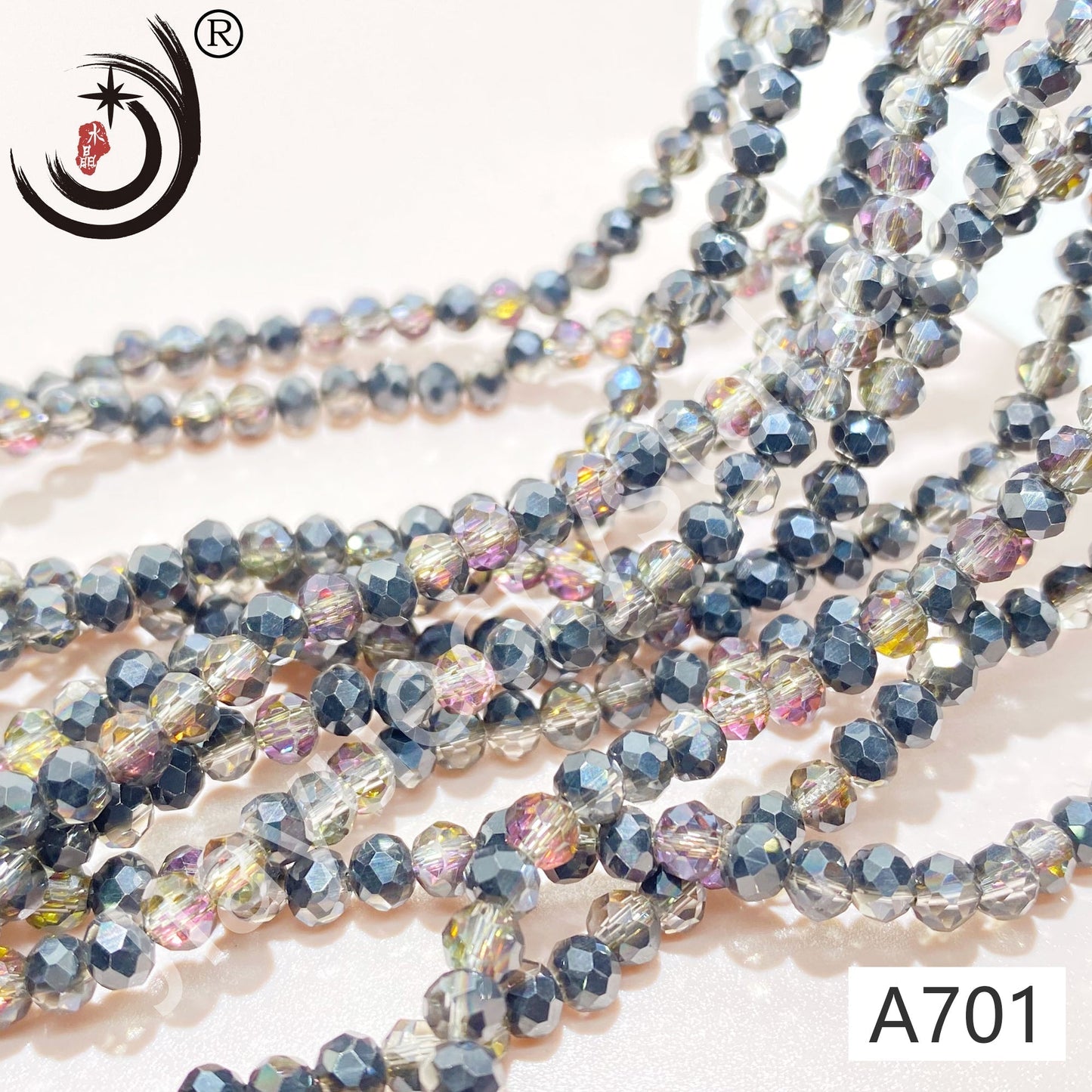 4MM Rondelle Beads Glass Crystal Beads Wholesale For DIY Jewelry (10004)