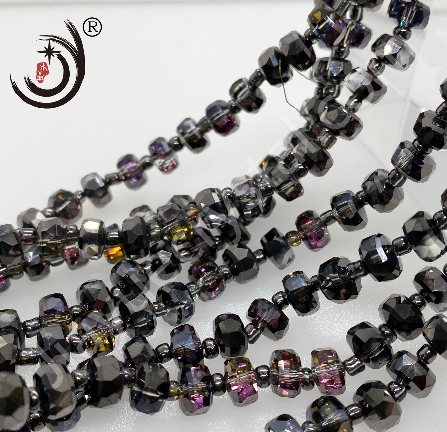 6MM/8MM Wheel Beads Crystal Glass Beads Whole Sale For DIY Jewelry (10117)