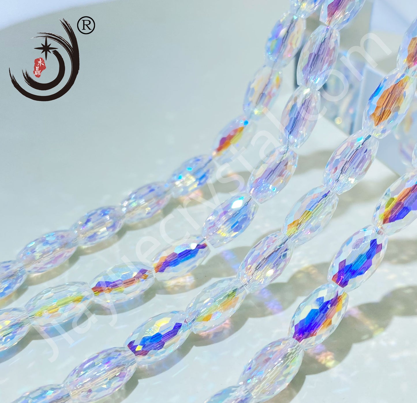 8MM Drum Beads Crystal Glass Beads Wholesale For DIY Jewelry (10108)