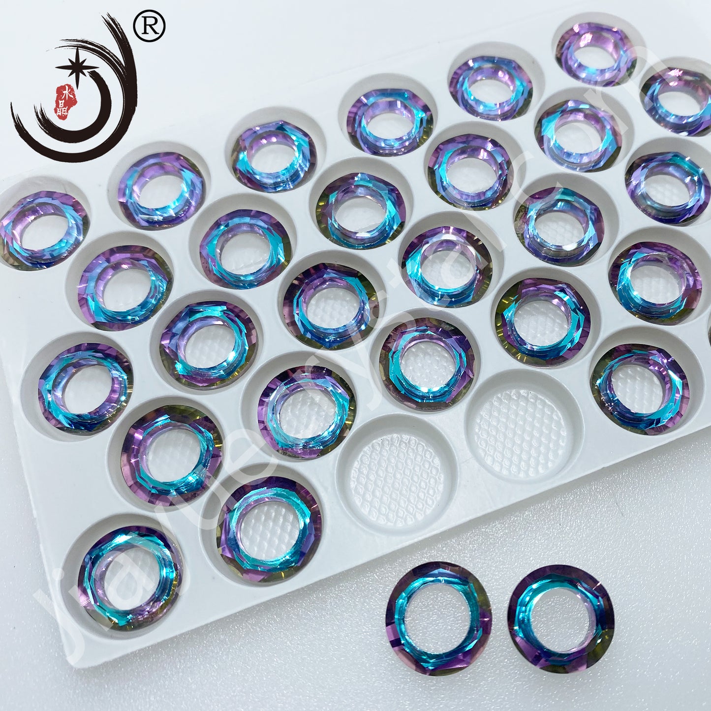10MM Angel Ring Glass Crystal Ring Wholesale For DIY Jewelry (42000)