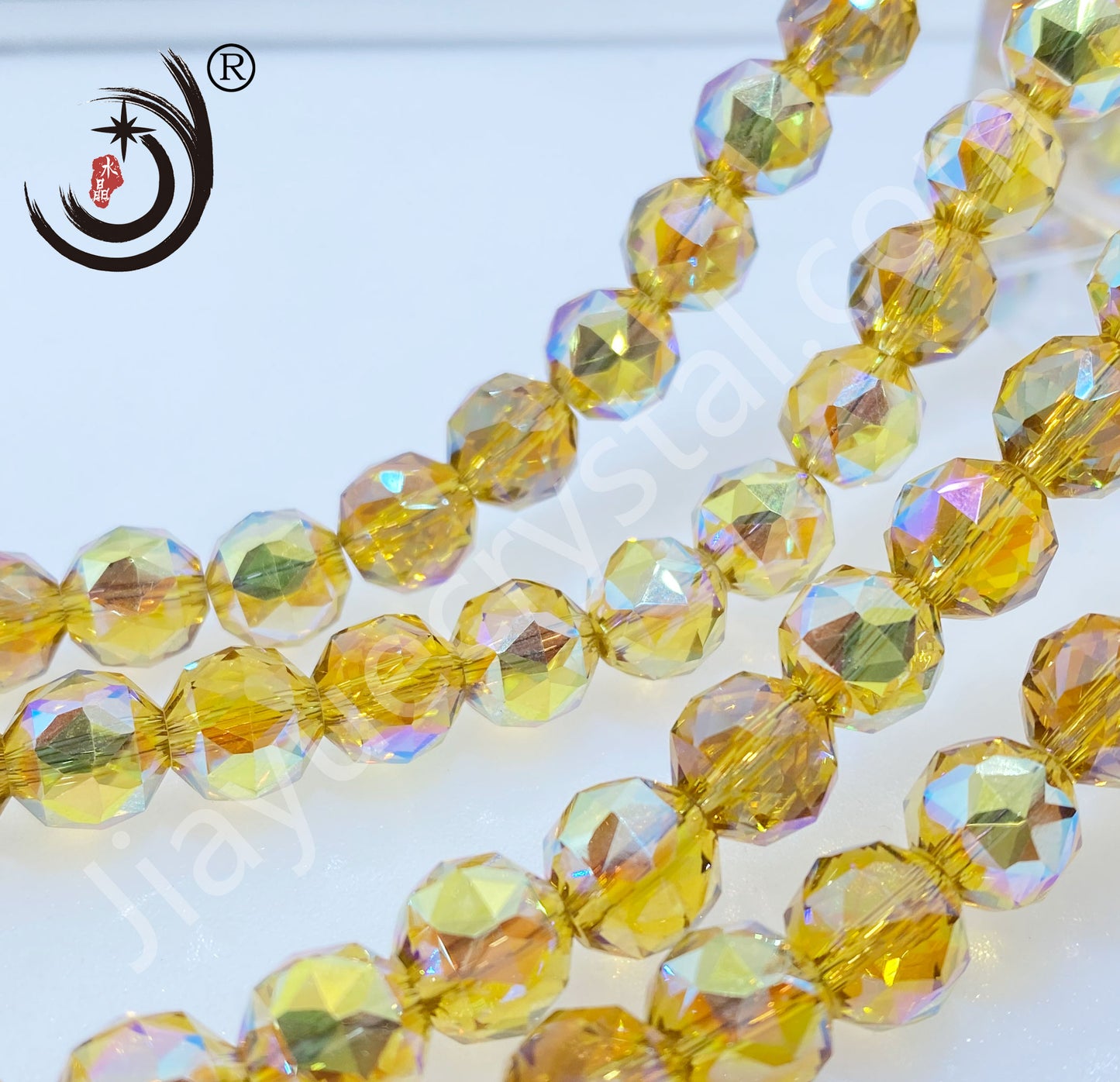 8MM Flower Ball Beads Glass Crystal Beads Wholesale For DIY Jewelry (10162)