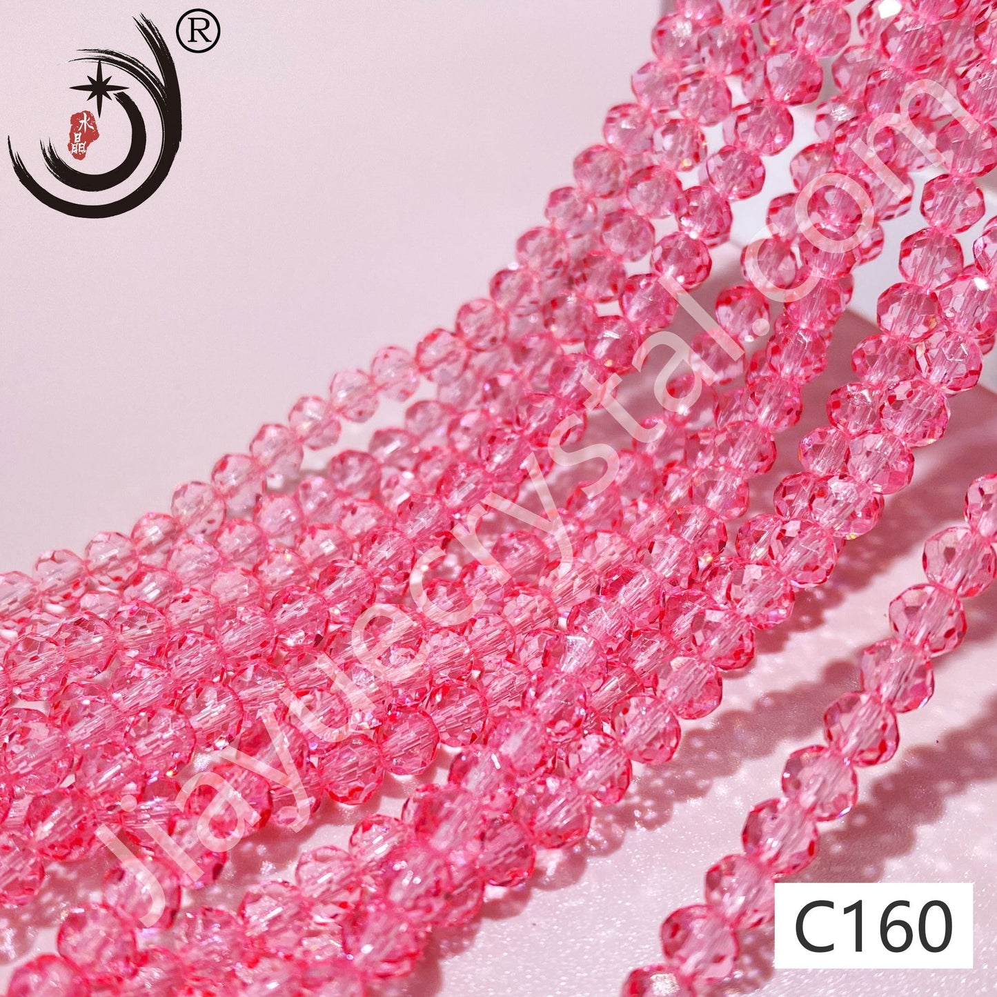 4MM Rondelle Beads Glass Crystal Beads Wholesale For DIY Jewelry (10004)