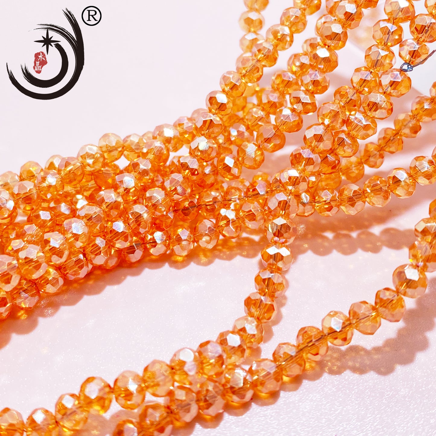 8MM Rondelle Beads Glass Crystal Beads Wholesale For DIY Jewelry (10007)
