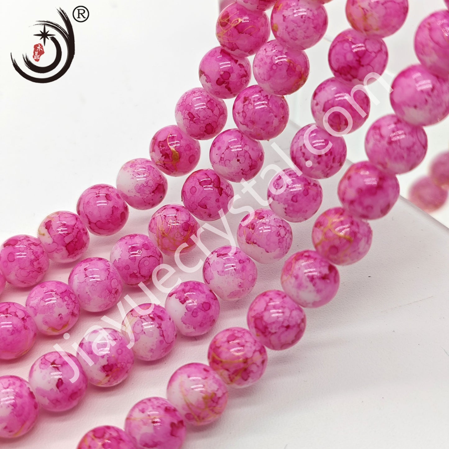 8MM Round Crystal Beads For DIY Jewelry, 100PCS/Line