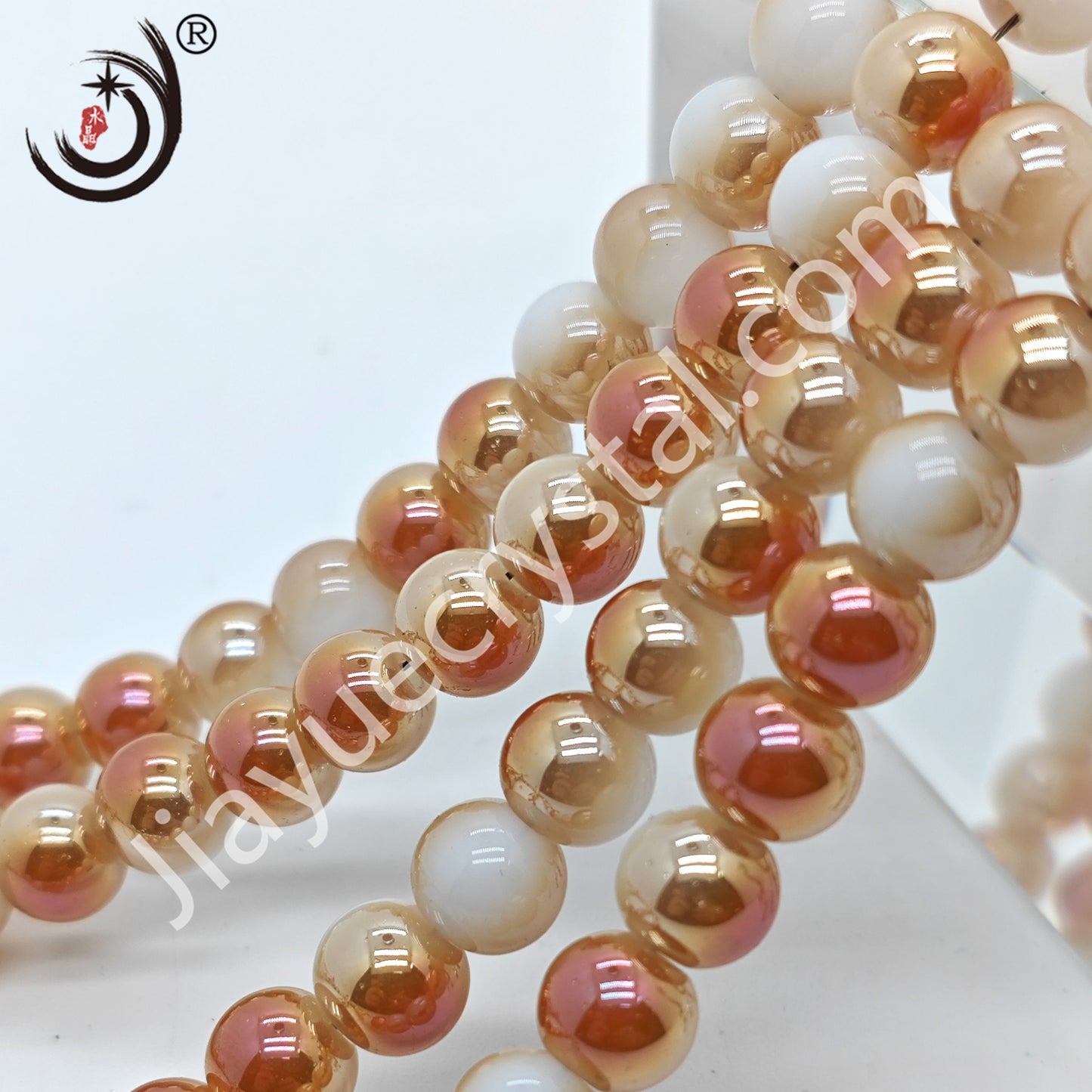 8MM Round Crystal Beads For DIY Jewelry, 100PCS/Line