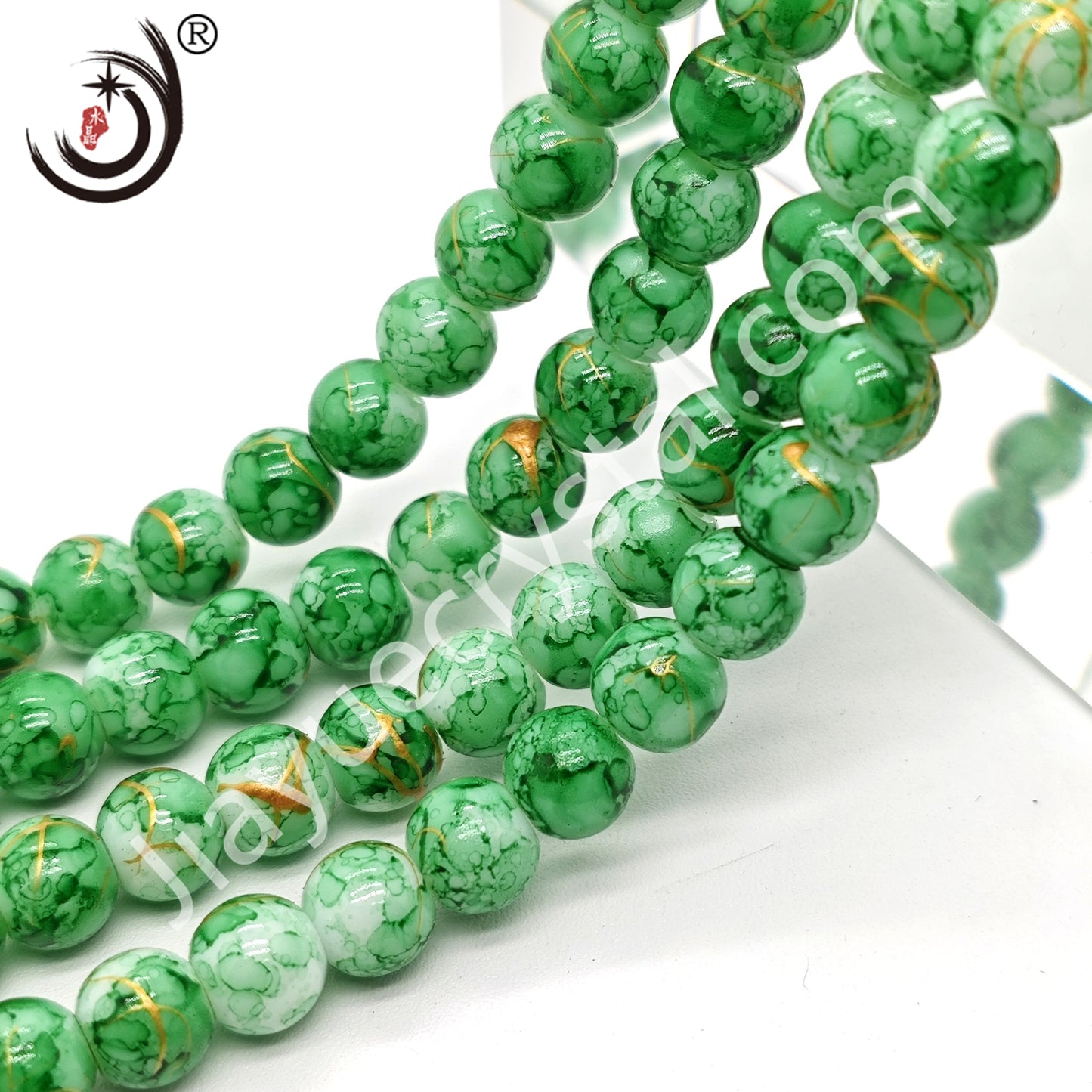 8MM Round Crystal Beads For DIY Jewelry, 100PCS/Line