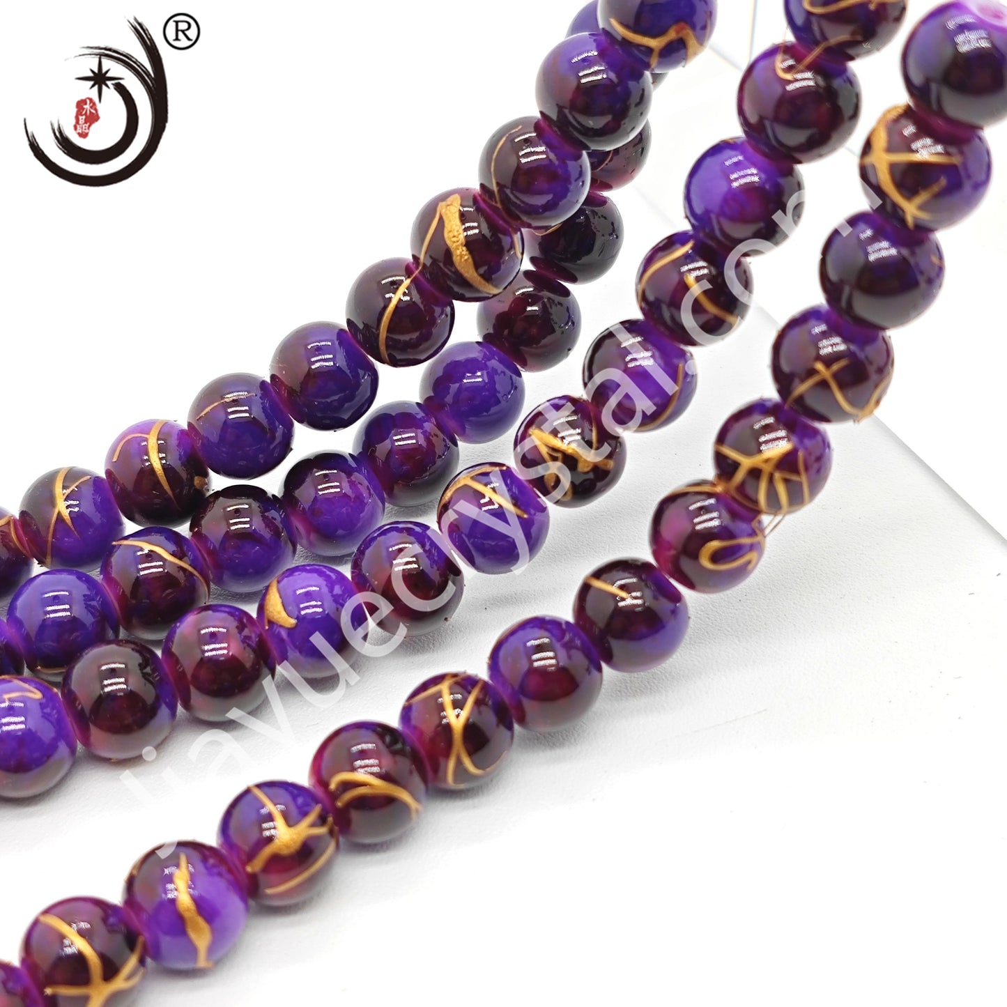 8MM Round Crystal Beads For DIY Jewelry, 100PCS/Line