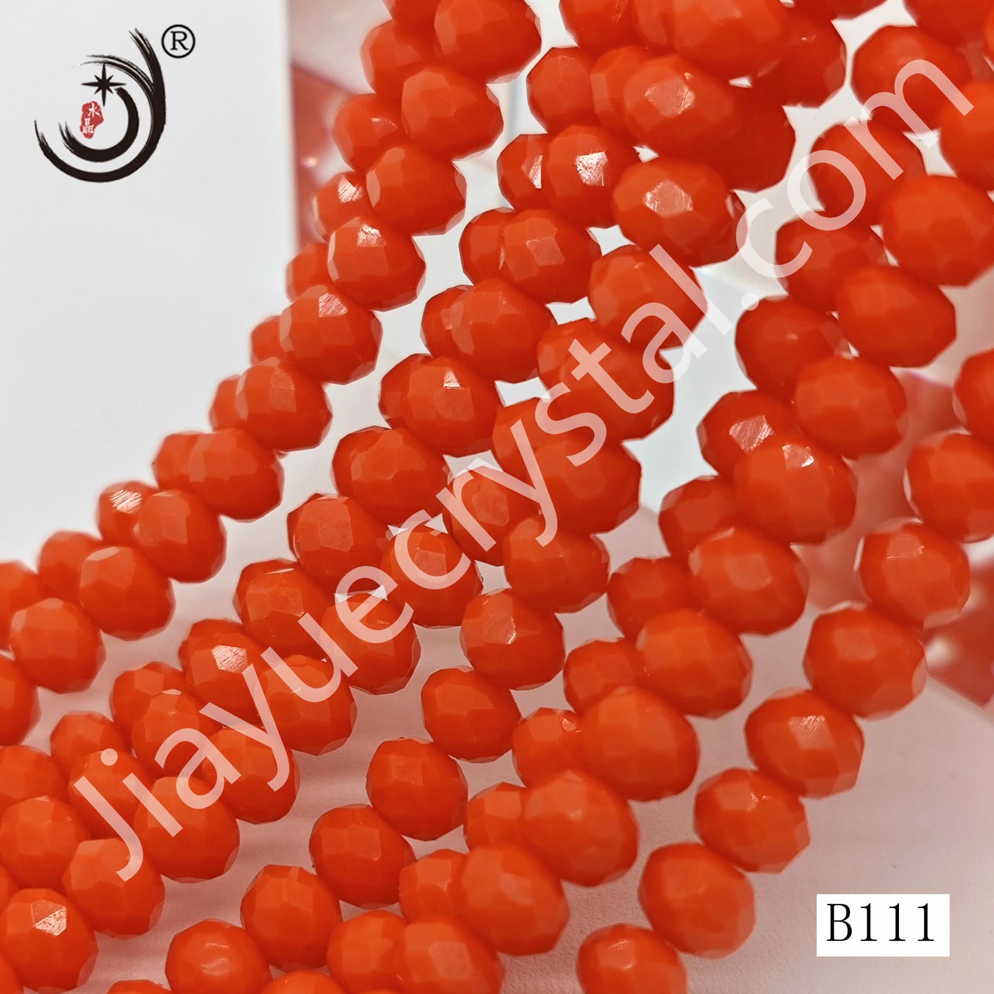 6MM Rondelle DIY Jewelry Glass Beads Wholesale(B105-B182)