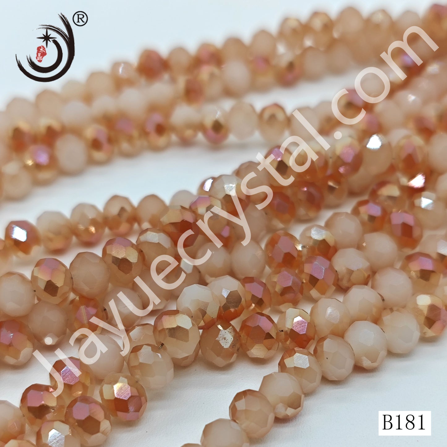 6MM Rondelle DIY Jewelry Glass Beads Wholesale(B105-B182)