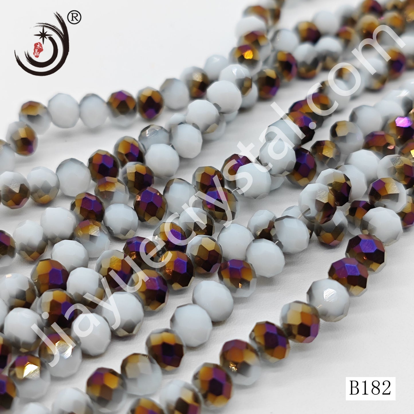 6MM Rondelle DIY Jewelry Glass Beads Wholesale(B105-B182)