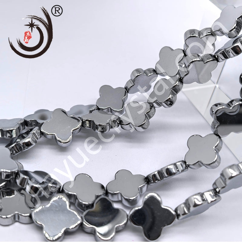 16mm Four Leaf Clover Shaped Crystal Glass Beads Wholesale, Suitable for DIY Jewelry