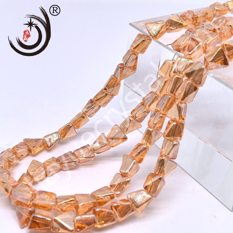 10mm Pyramid Crystal Glass Beads Disco Ball Wholesale for DIY Jewelry (50071)