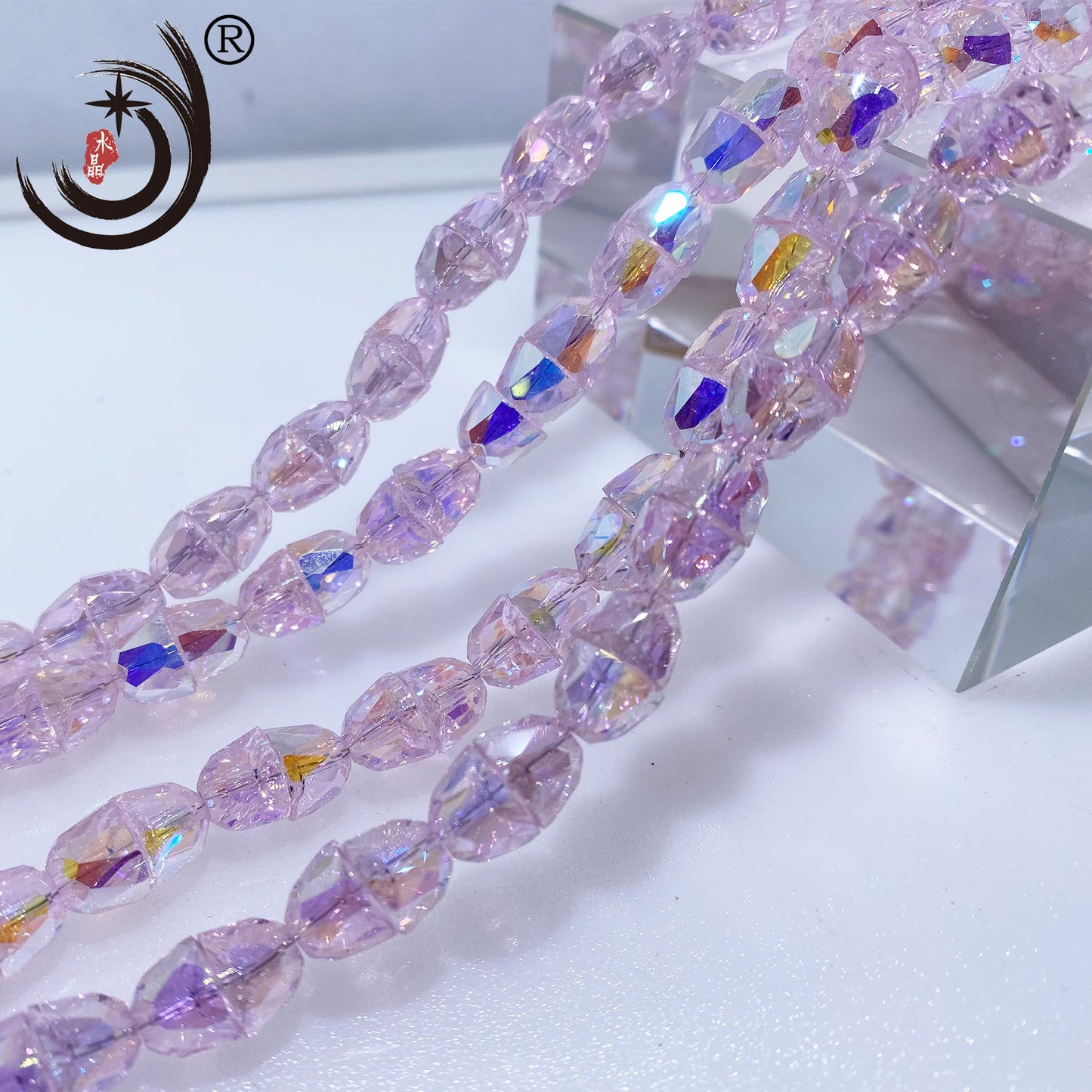 8MM Bell Beads Glass Crystal Beads Wholesale For DIY Jewelry （20001）