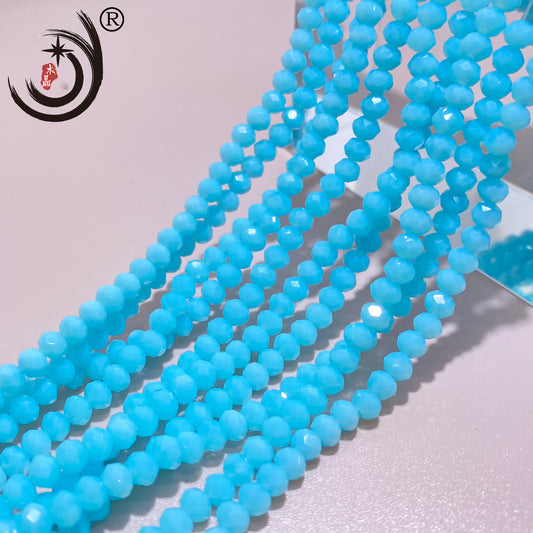 1MM Rondelle Beads Glass Crystal  Beads Wholesale For DIY Jewelry (10001)