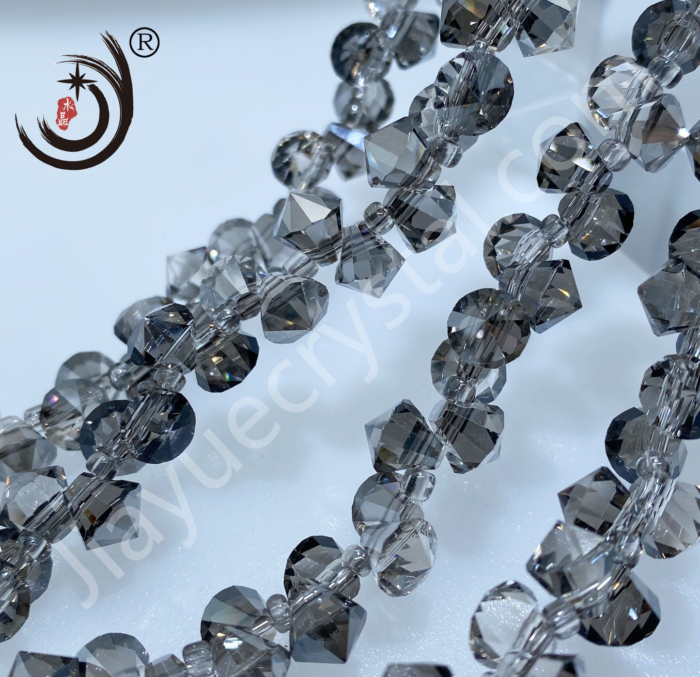 8MM Pointed Corner Glass Crystal Beads Wholesale For DIY Jewelry (19300)