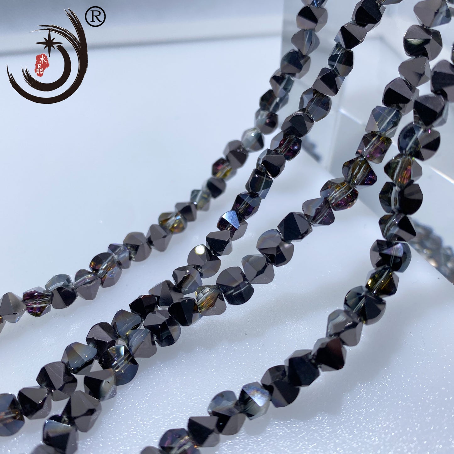 6MM Unique Design Crystal Glass Beads Whole Sale For DIY Jewelry (20016)