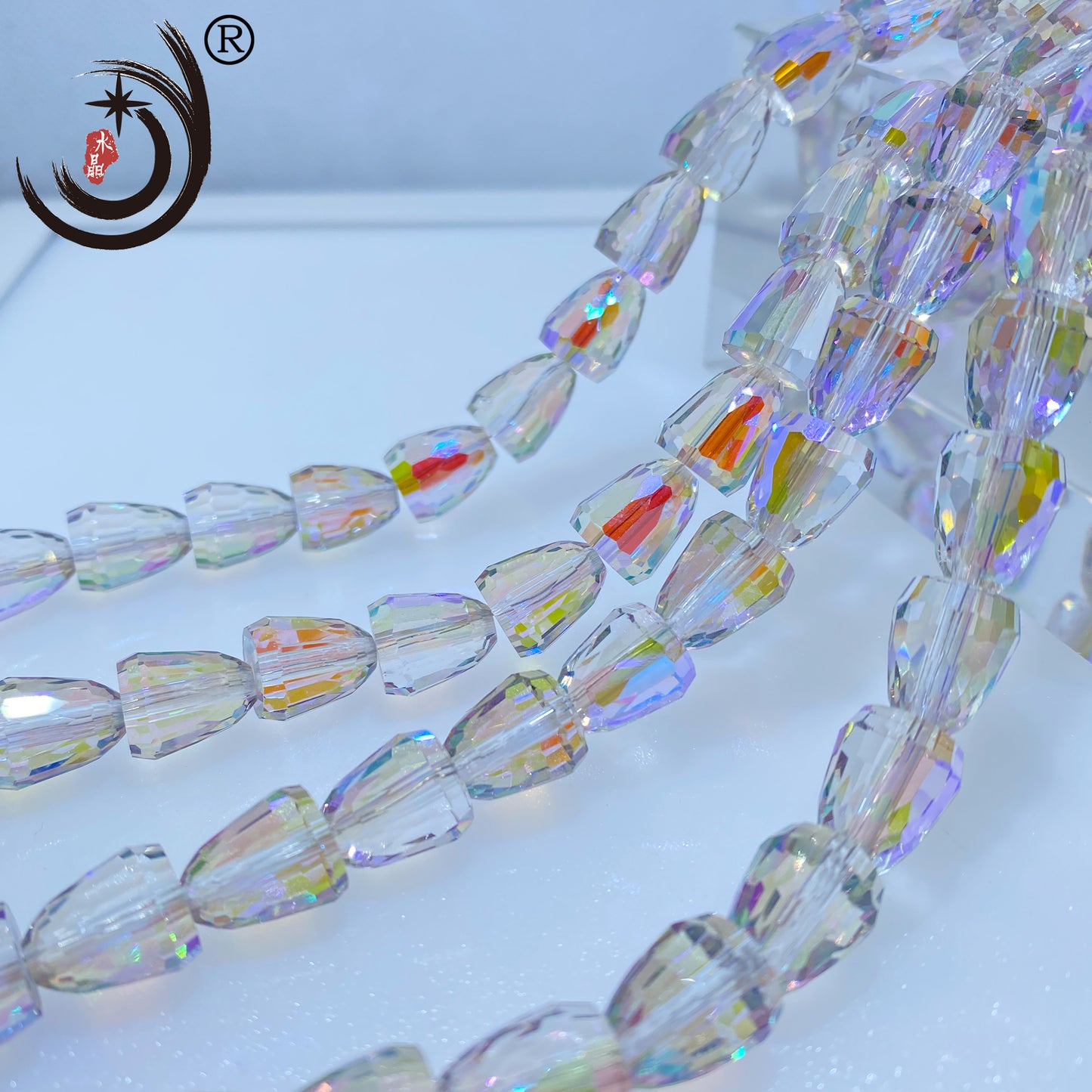 10*12MM Bread Shape Crystal Glass Beads Whole Sale For DIY Jewelry （15800)