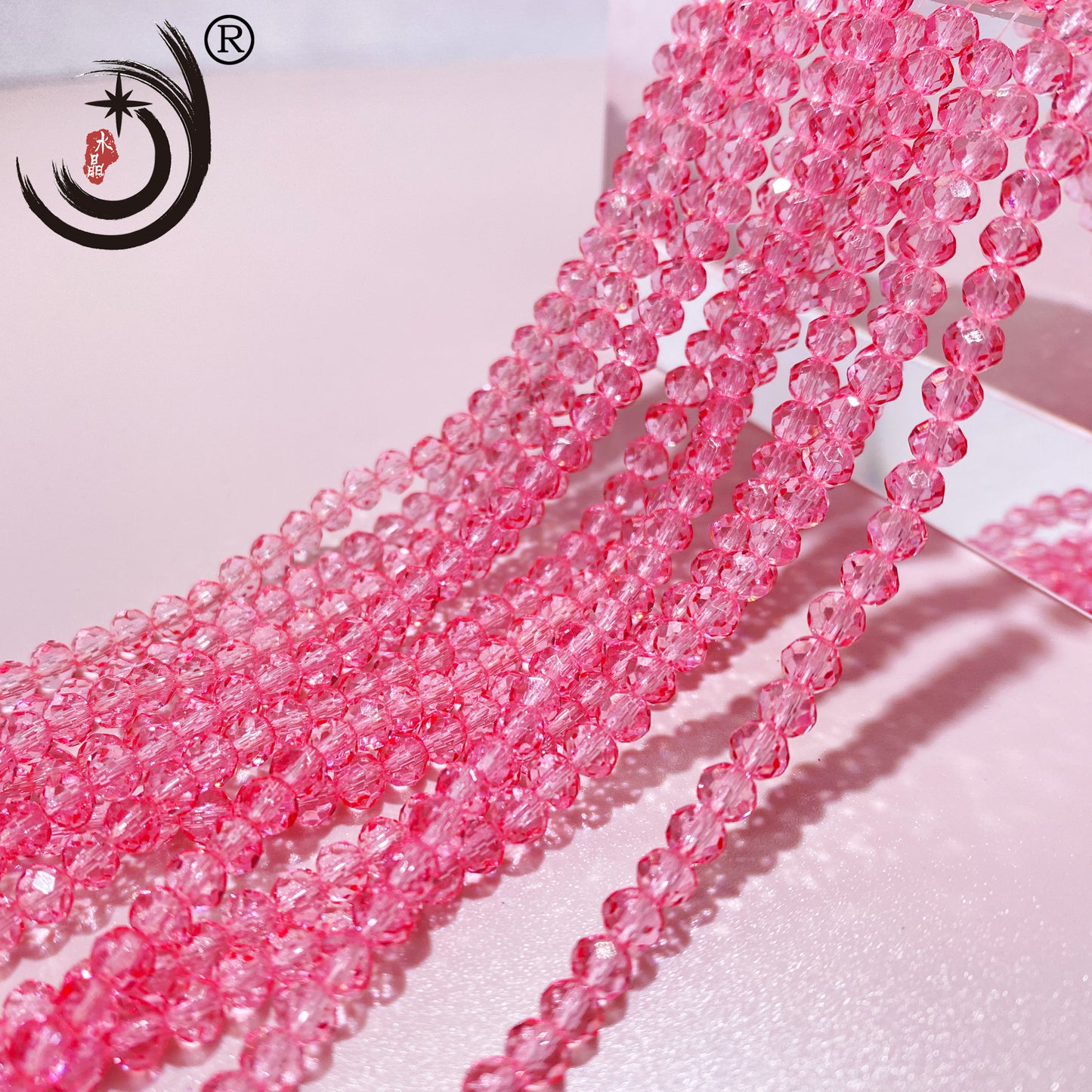 4MM Rondelle Beads Glass Crystal  Beads Wholesale For DIY Jewelry (10004)