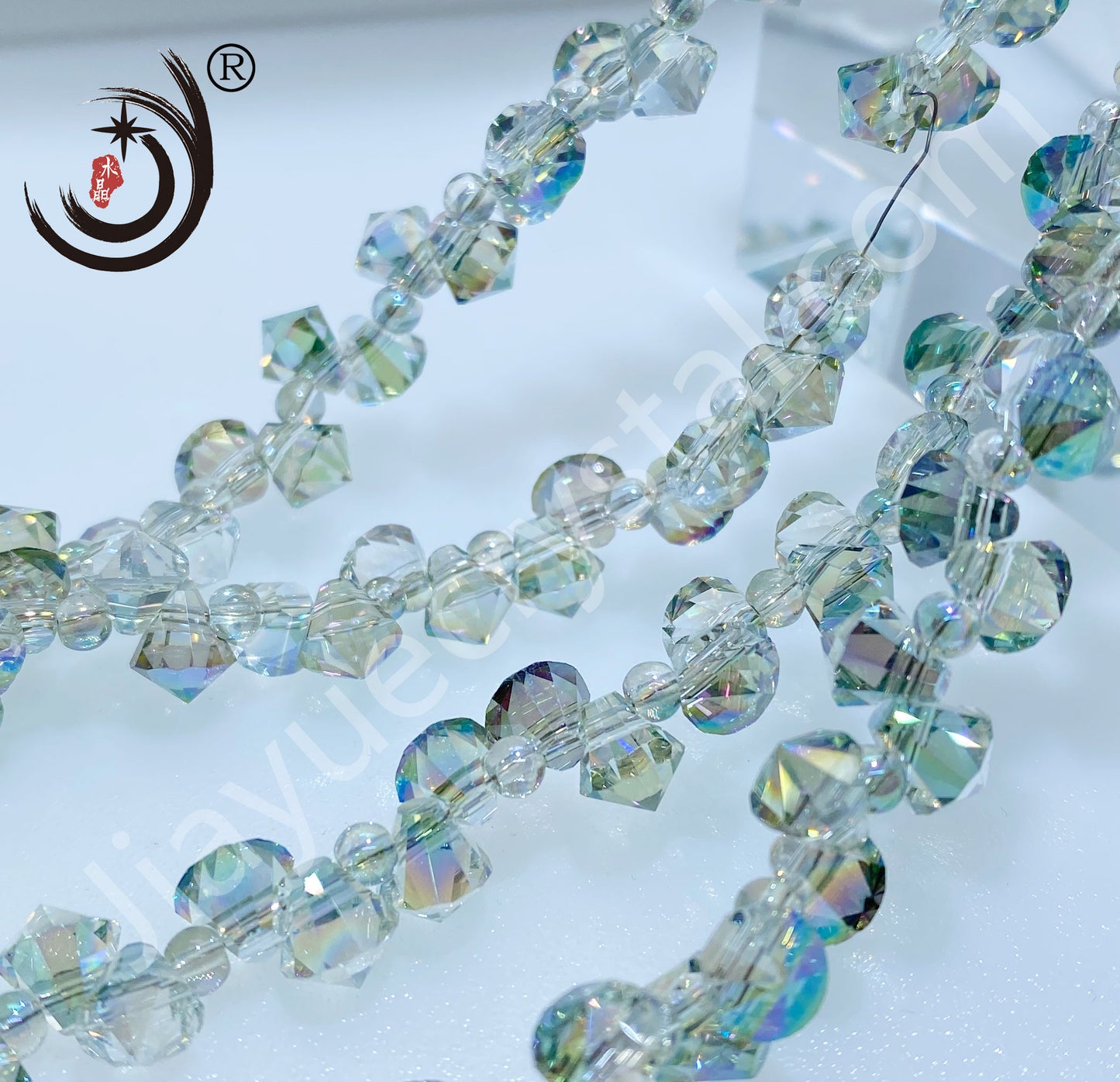 8MM Pointed Corner Glass Crystal Beads Wholesale For DIY Jewelry (19300)