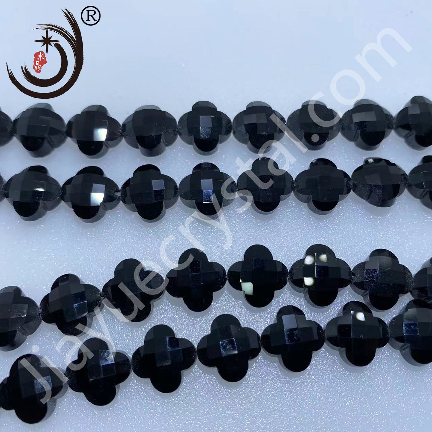 12MM Four-leaf Clover Shape Beads Crystal Glass Beads Wholesale For DIY Jewelry （10180）