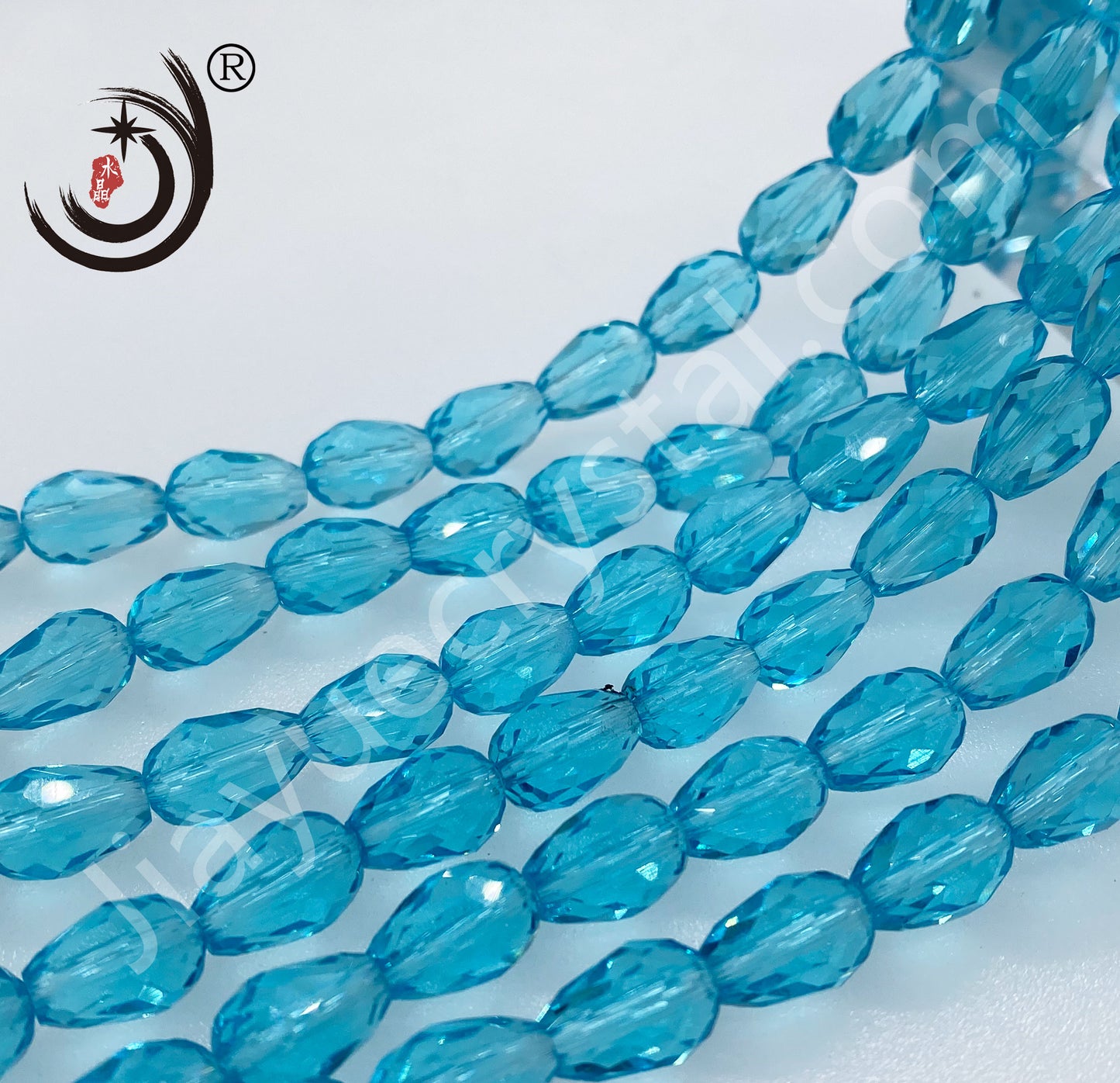 6MM/8MM Water Drop Crystal Glass Beads Whole Sale For DIY Jewelry (10050)