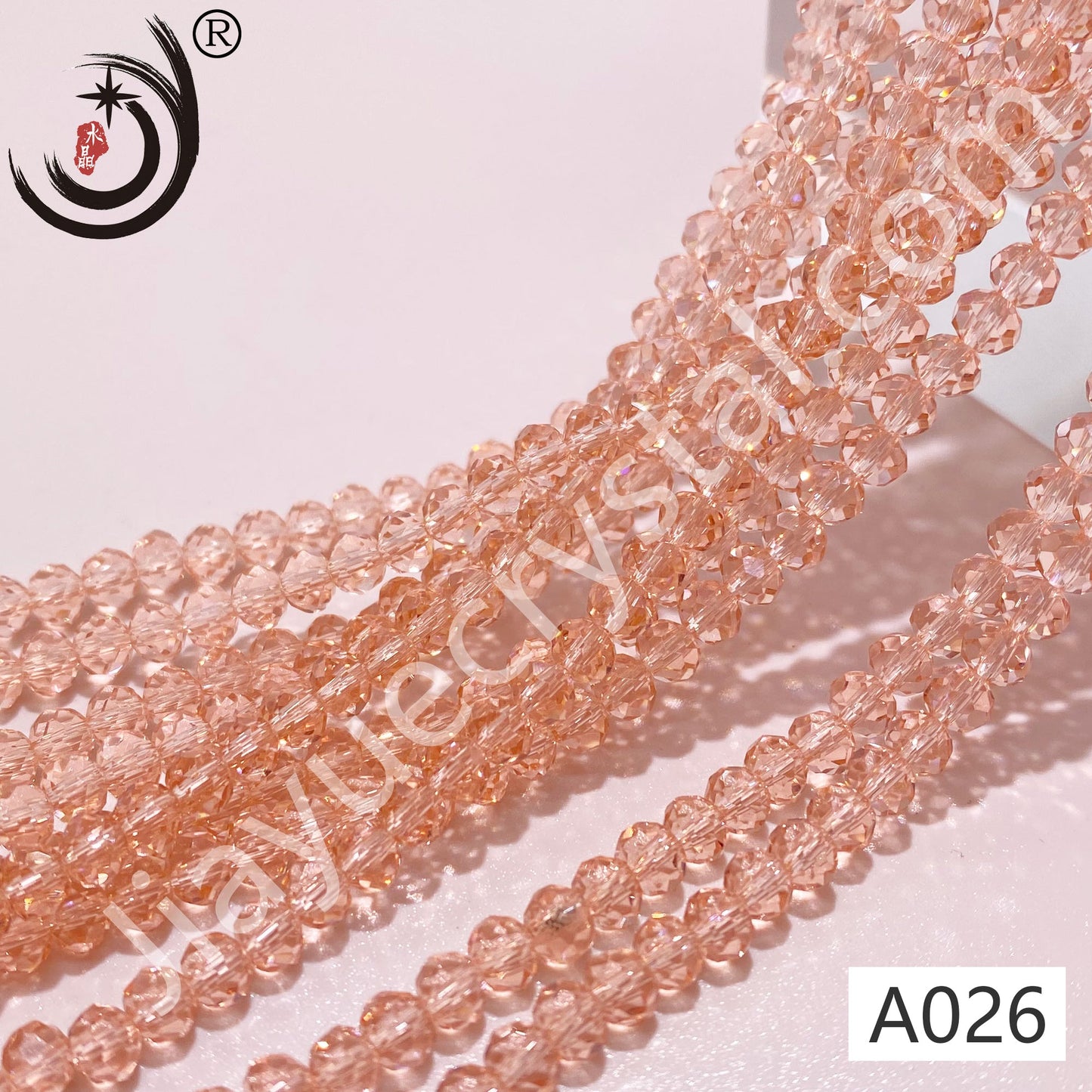 6MM Rondelle Beads Glass Crystal Beads Wholesale For DIY Jewelry (10005)