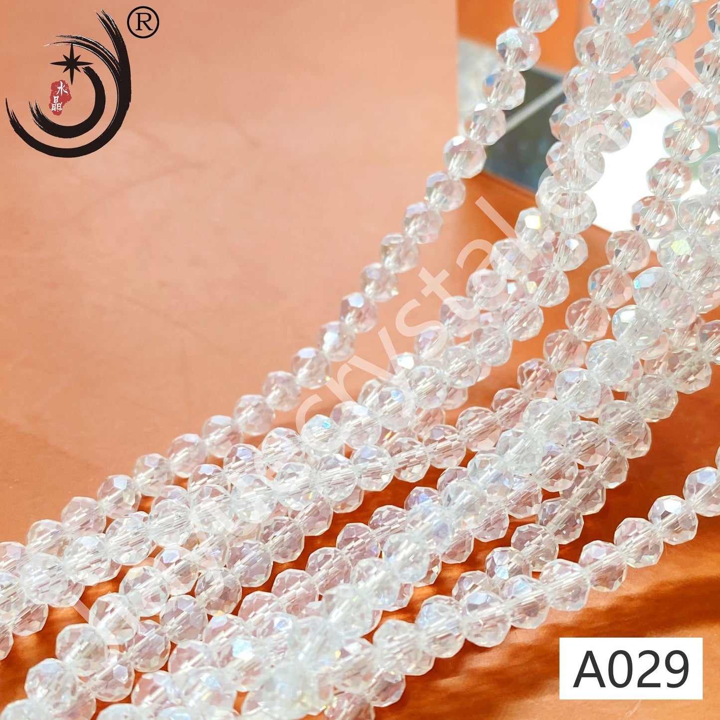 8MM Rondelle Beads Glass Crystal  Beads Wholesale For DIY Jewelry (10007)