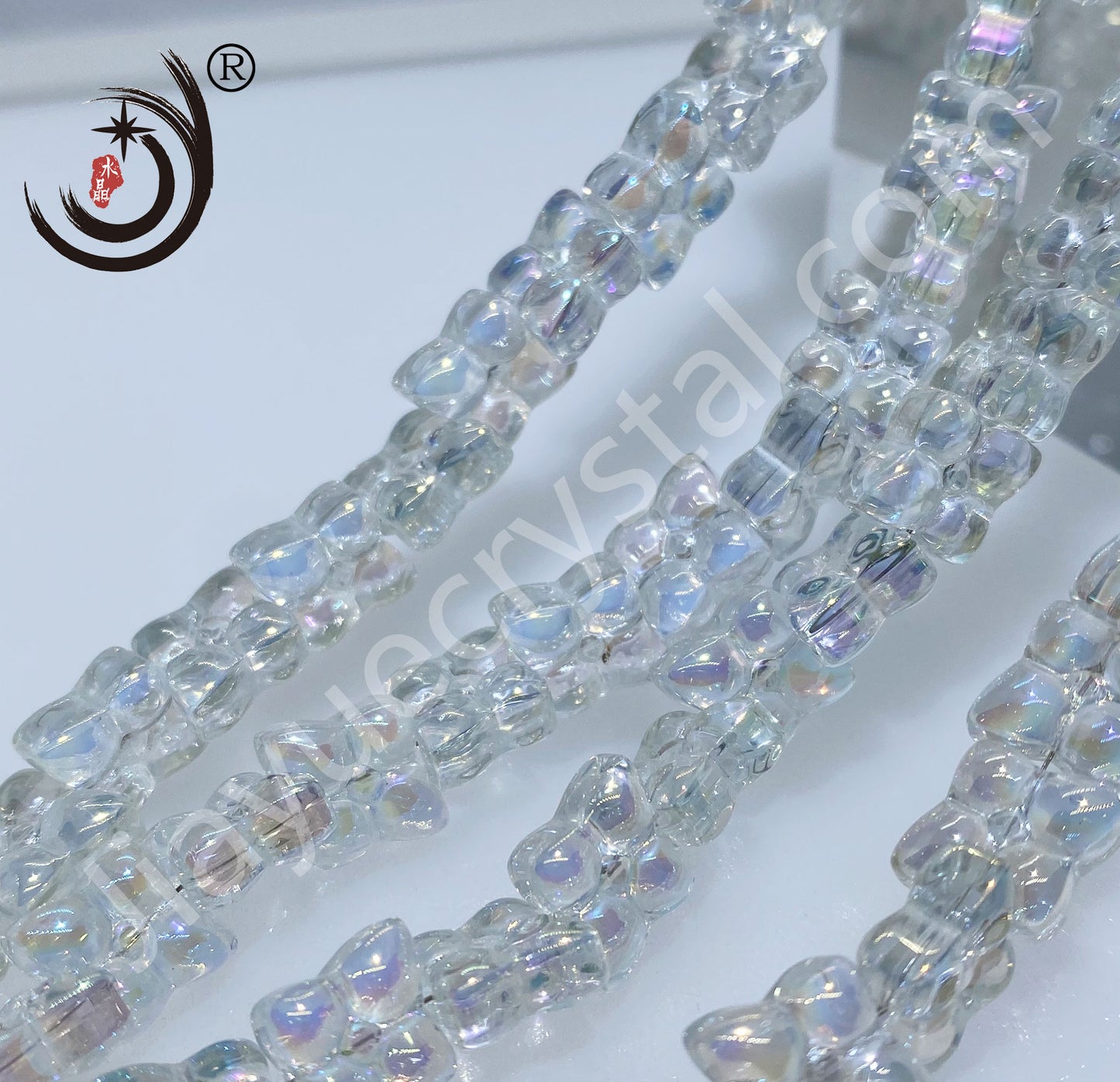 12MM Four Leaf Clover Crystal Glass Beads Whole Sale For DIY Jewelry (16000)