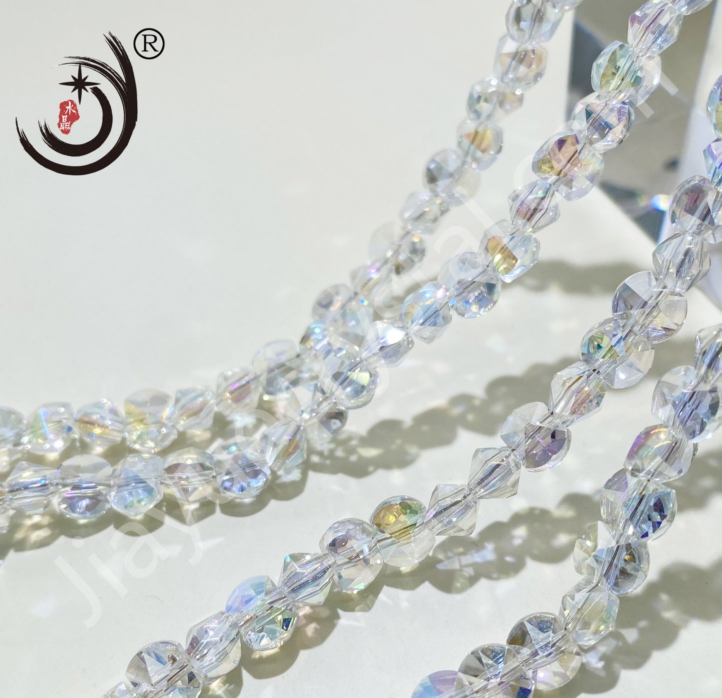 6MM Unique Design Crystal Glass Beads Whole Sale For DIY Jewelry (20016)