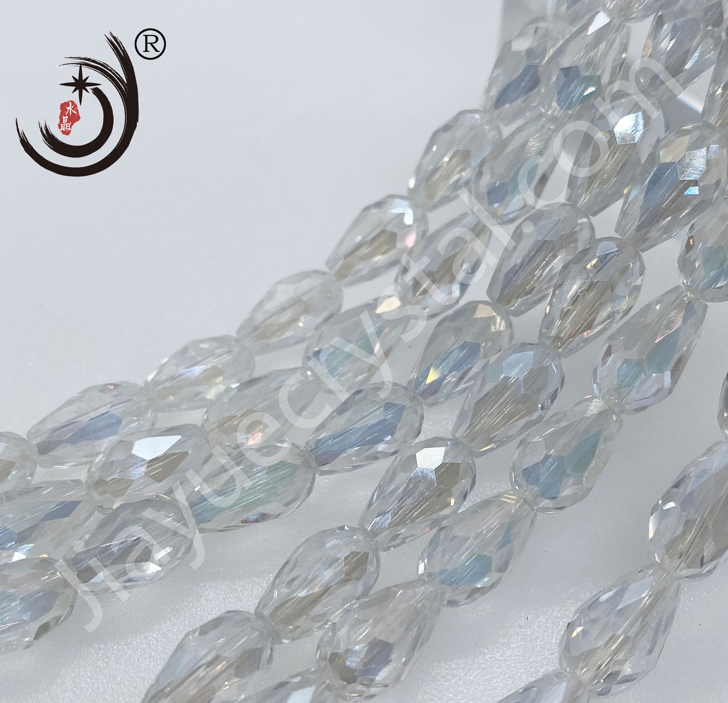 6MM/8MM Water Drop Crystal Glass Beads Whole Sale For DIY Jewelry (10050)