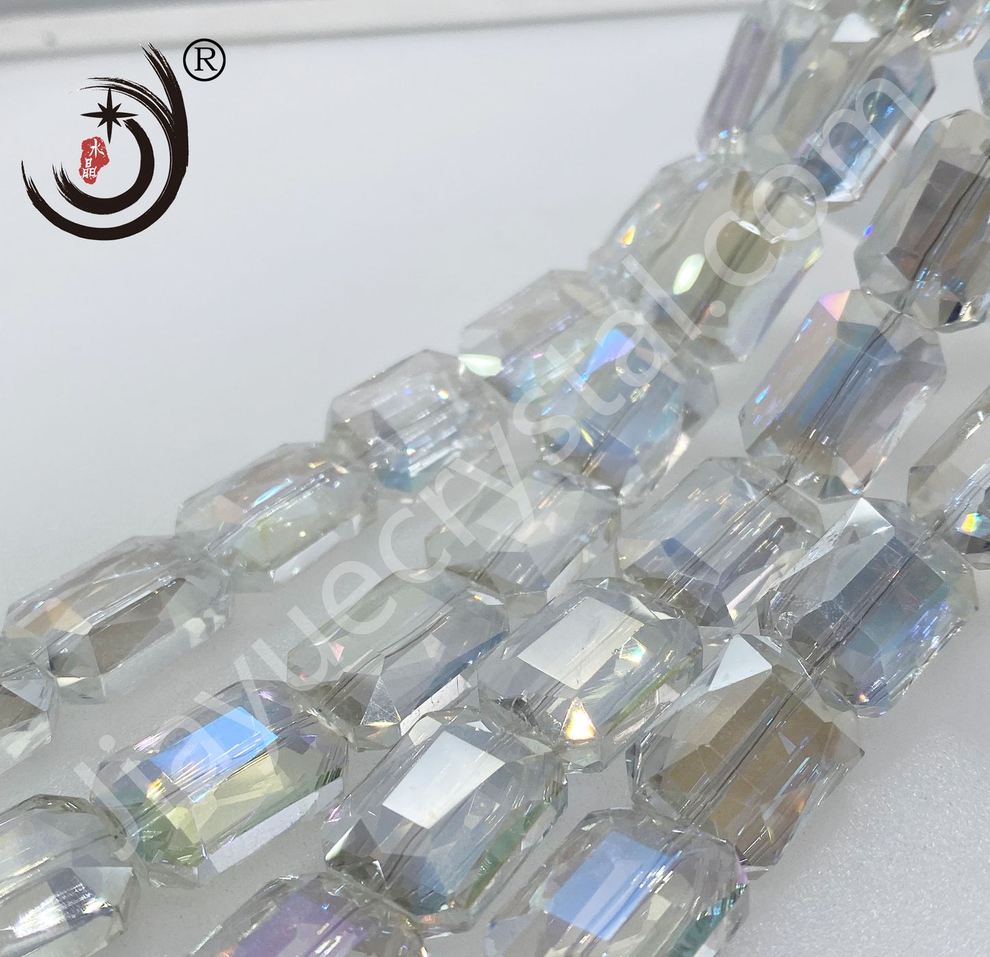 14MM Mahjong Shape Glass Crystal Beads Wholesale For DIY Jewelry (50087)