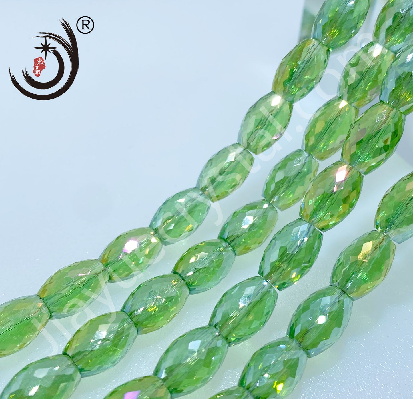 8MM Drum Beads Crystal Glass Beads Wholesale For DIY Jewelry (10108）