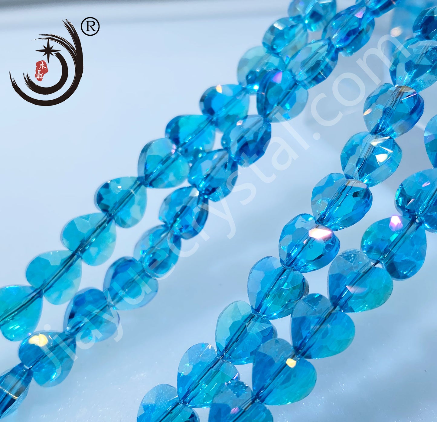 8MM/10MM Faceted Heart Shape Glass Crystal Beads Wholesale For DIY Jewelry (50048)