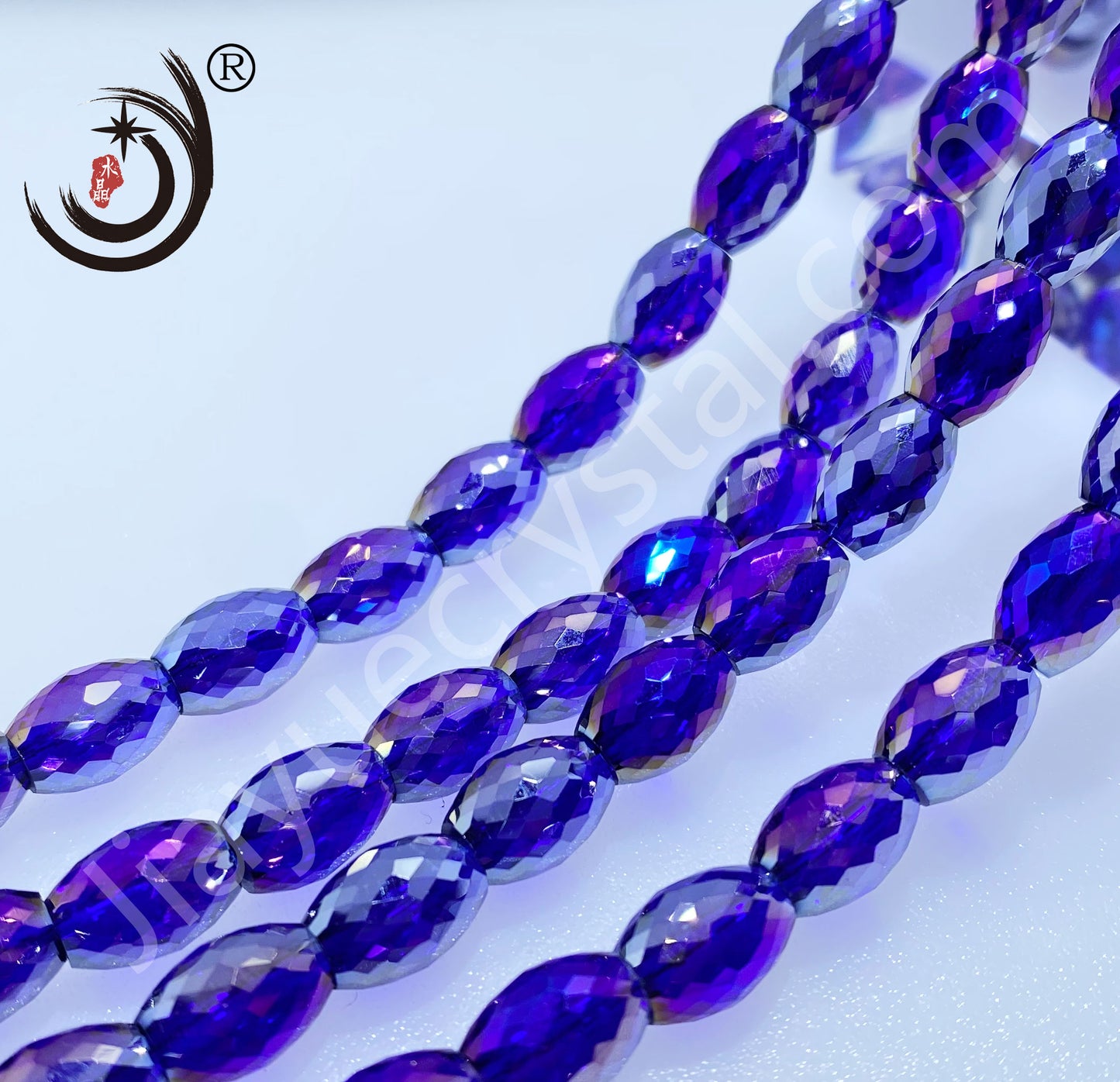 8MM Drum Beads Crystal Glass Beads Wholesale For DIY Jewelry (10108）