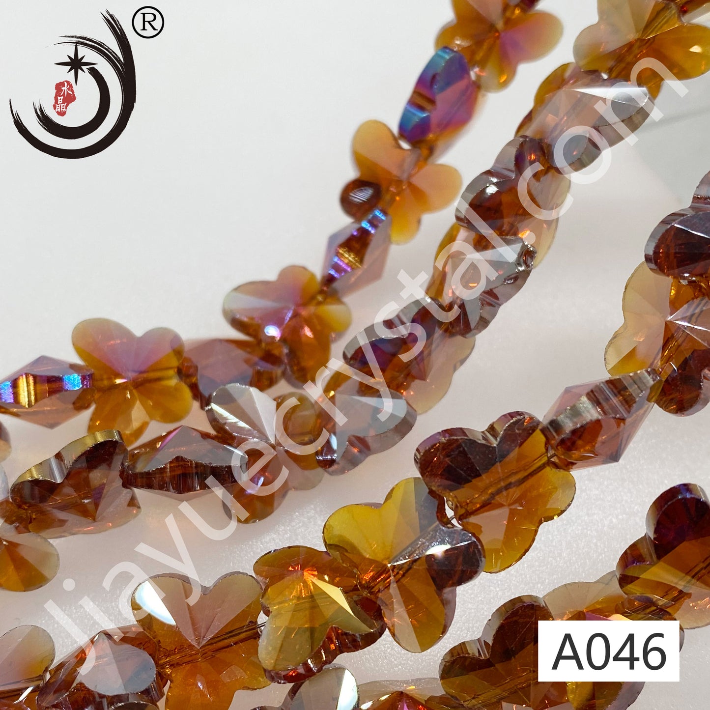 10MM/14MM Butterfly Beads Glass Crystal Beads Wholesale For DIY Jewelry(50034)