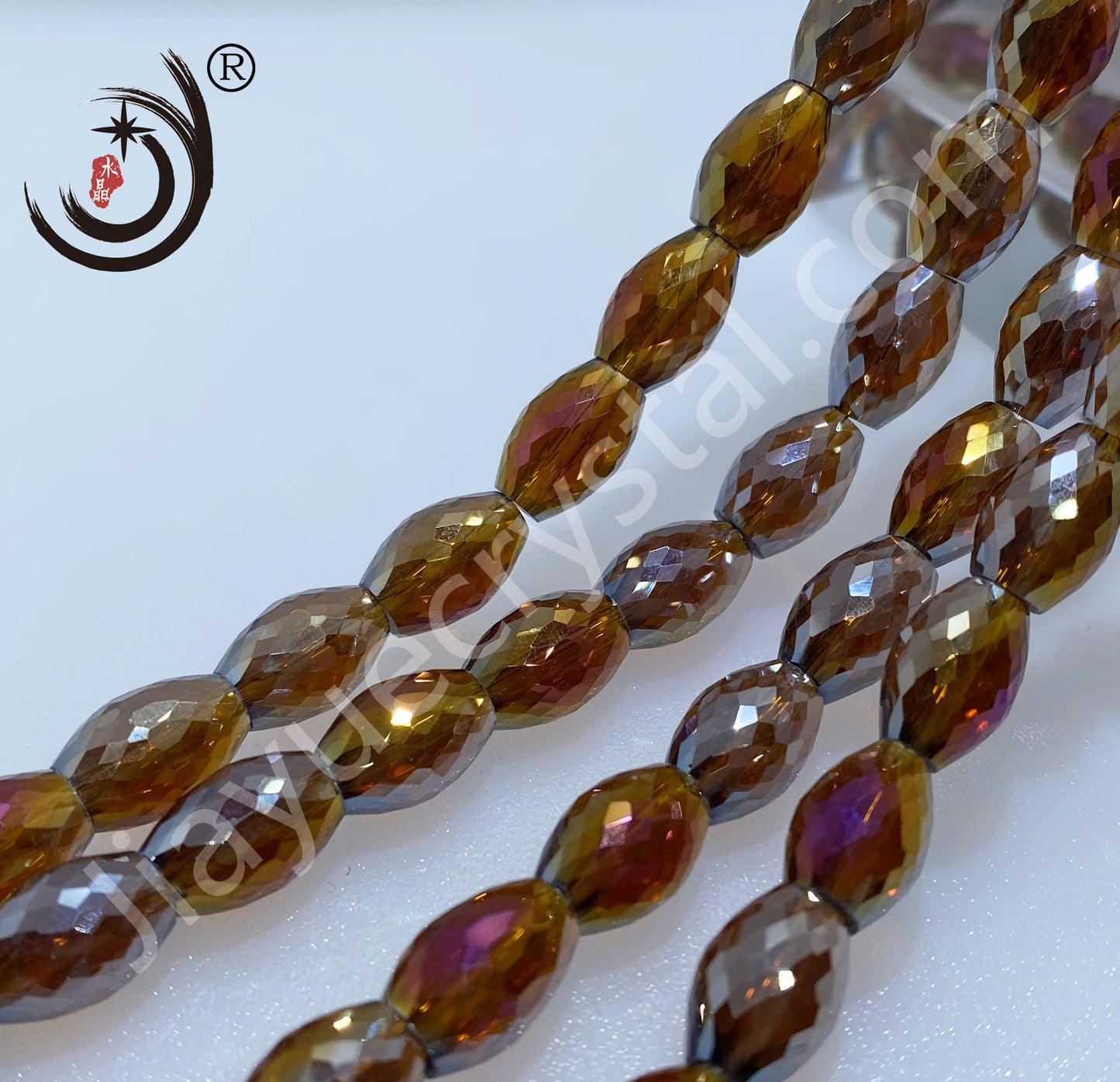 8MM Drum Beads Crystal Glass Beads Wholesale For DIY Jewelry (10108）