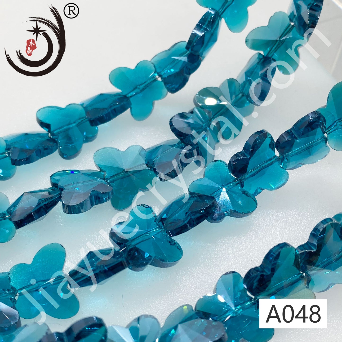 10MM/14MM Butterfly Beads Glass Crystal Beads Wholesale For DIY Jewelry(50034)