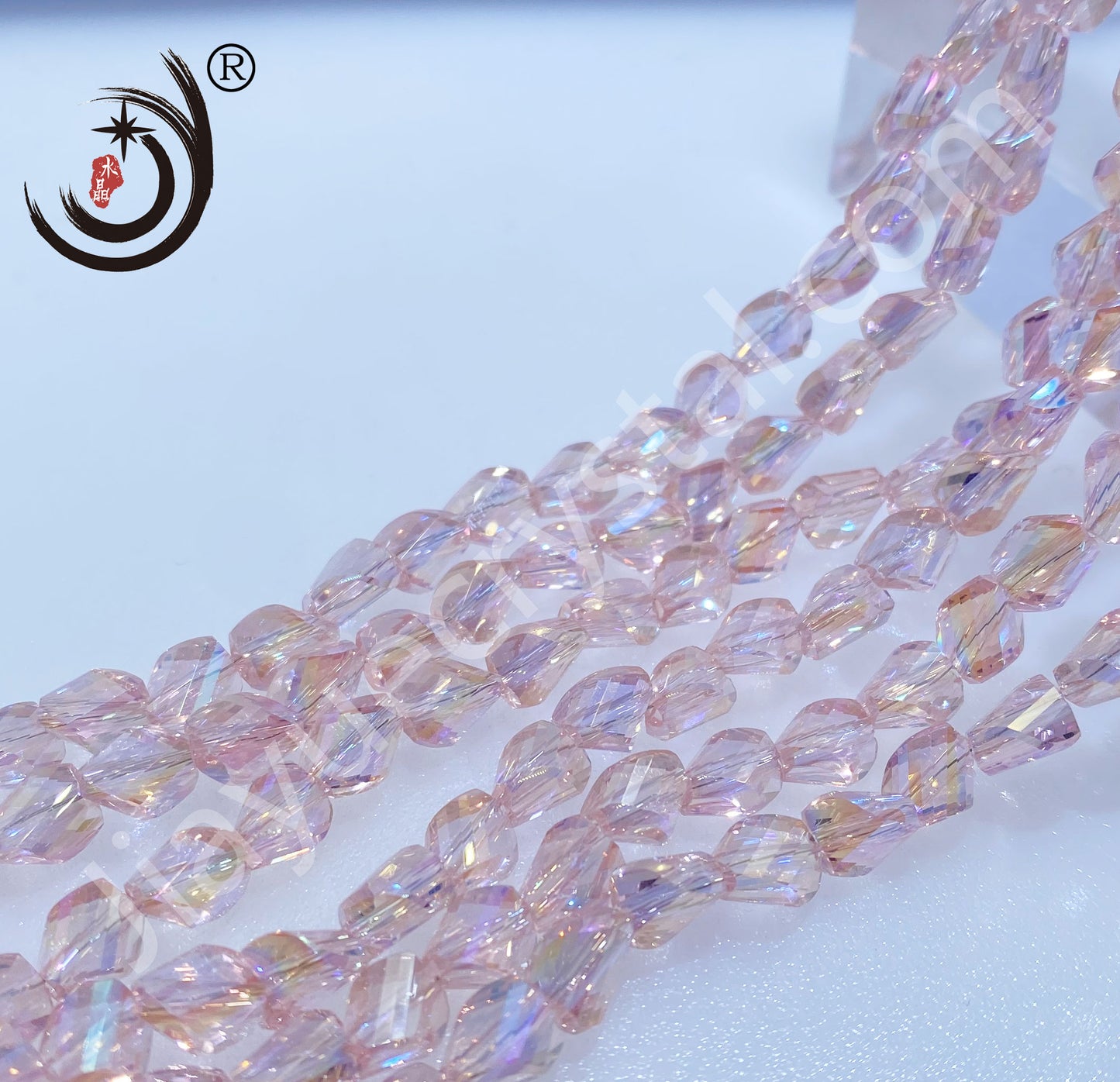 6X9MM Twist Beads Glass Crystal Beads Wholesale For DIY Jewelry ( 19600)