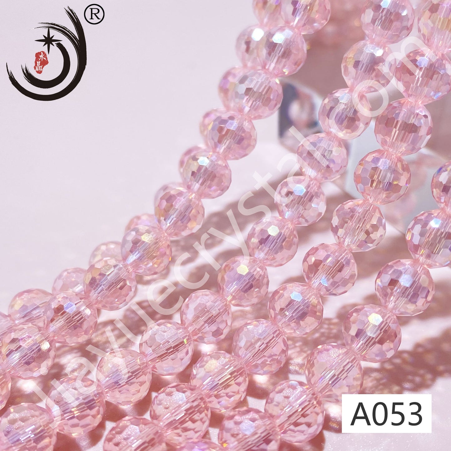 8MM 96 Faceted Round Crystal Glass Beads disco ball Wholesale For DIY Jewelry（10093）