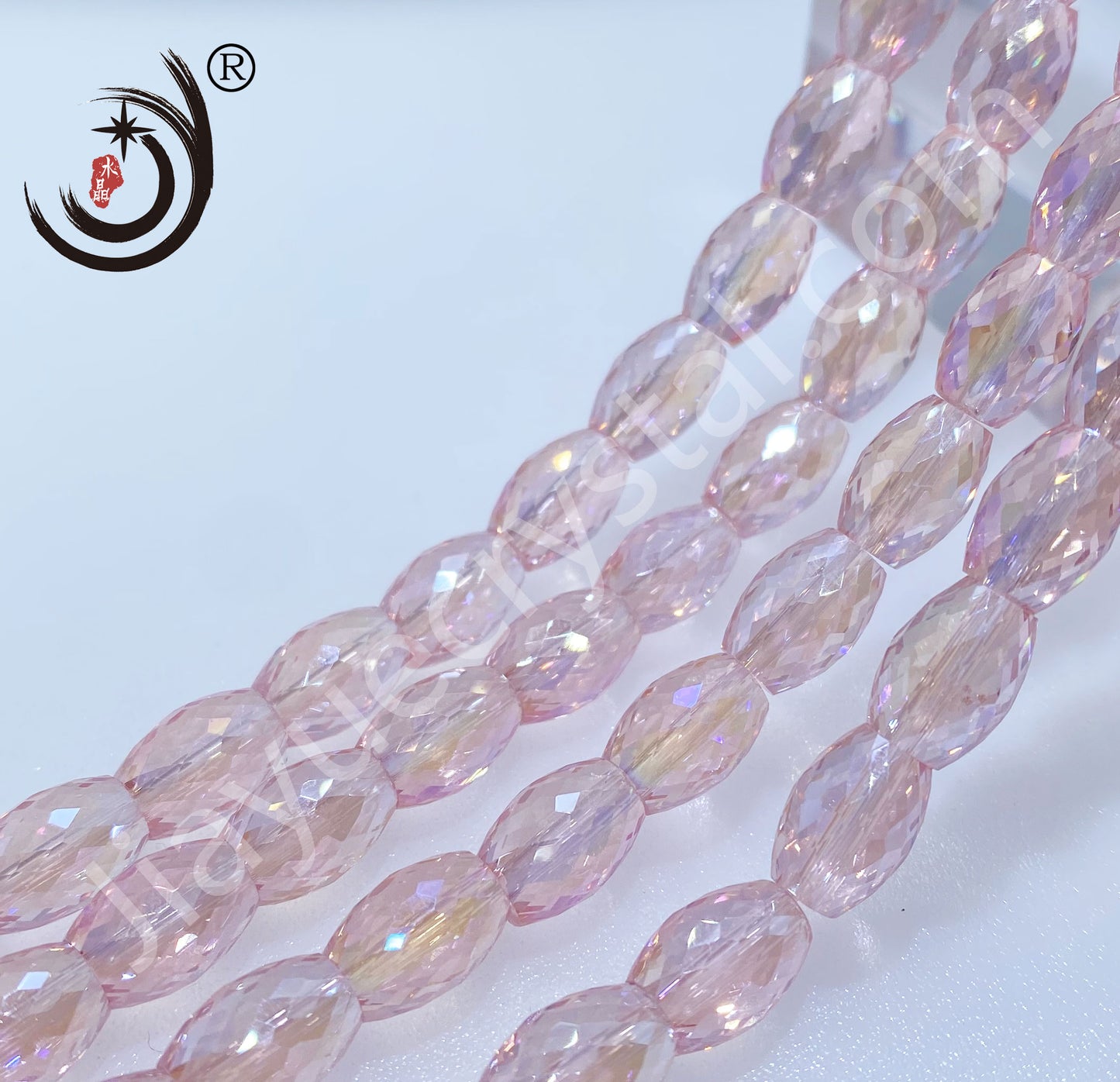 8MM Drum Beads Crystal Glass Beads Wholesale For DIY Jewelry (10108）